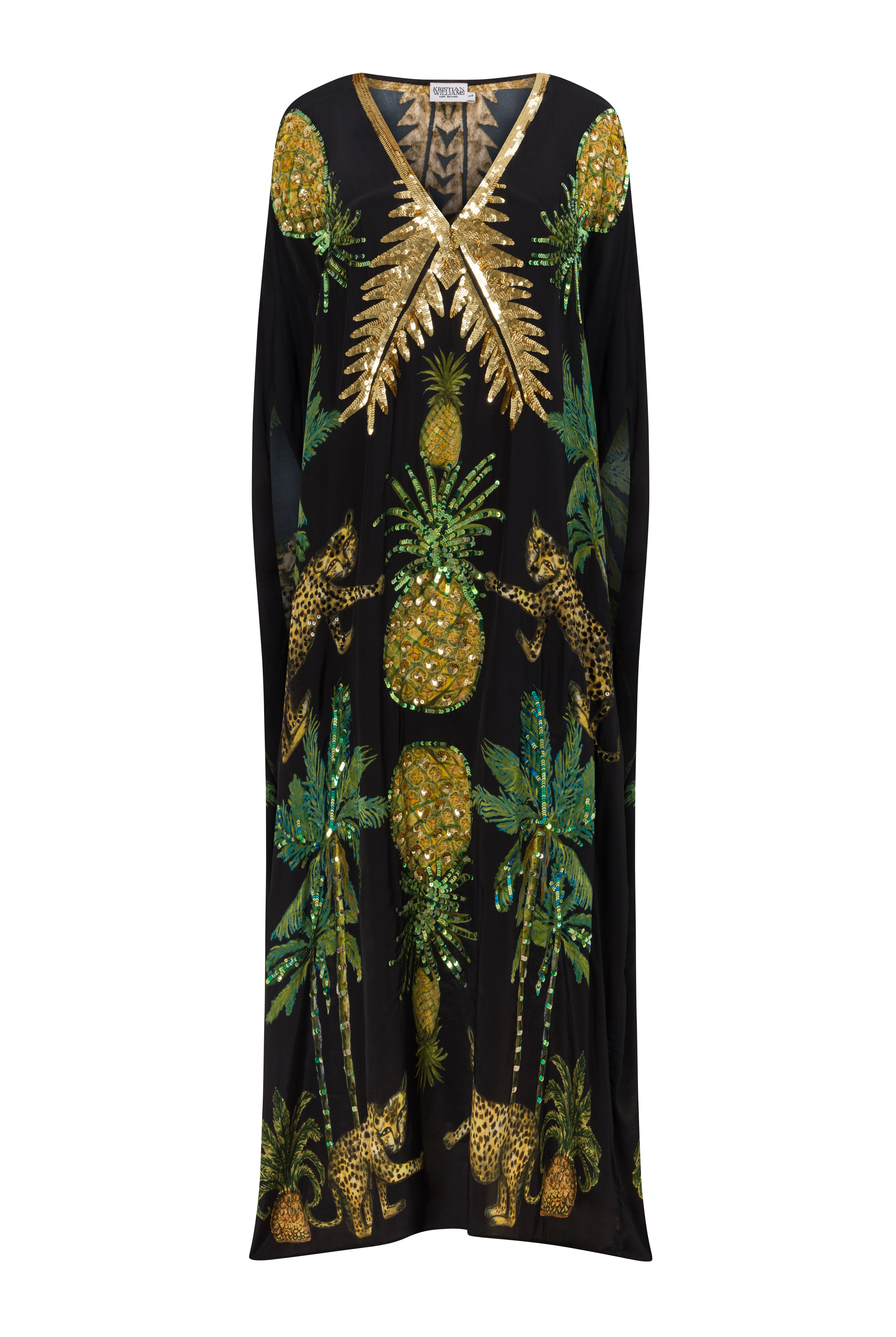 The Cheetah Garden Capelet Kaftan