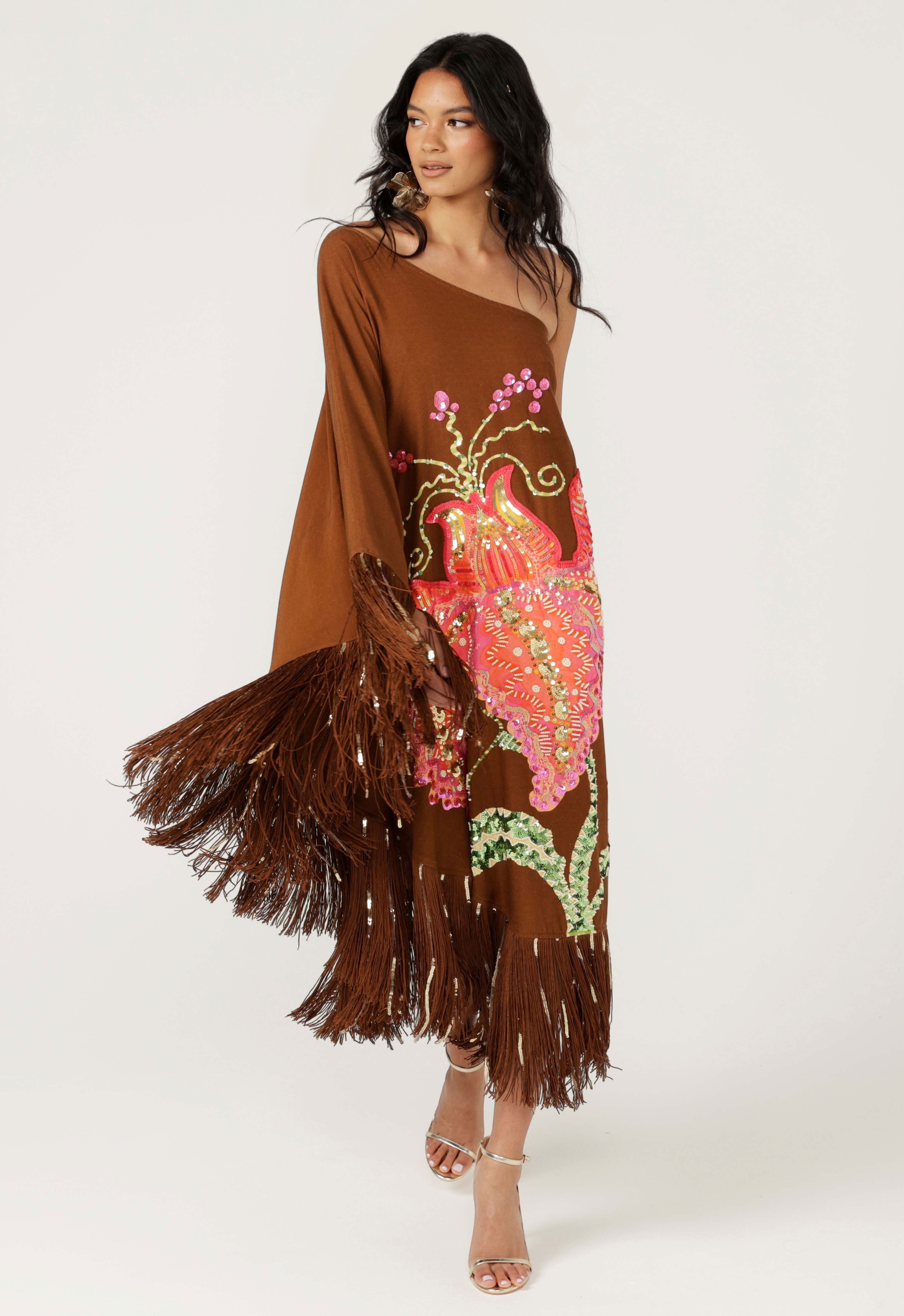 The Hidden Eden One Shoulder Dress