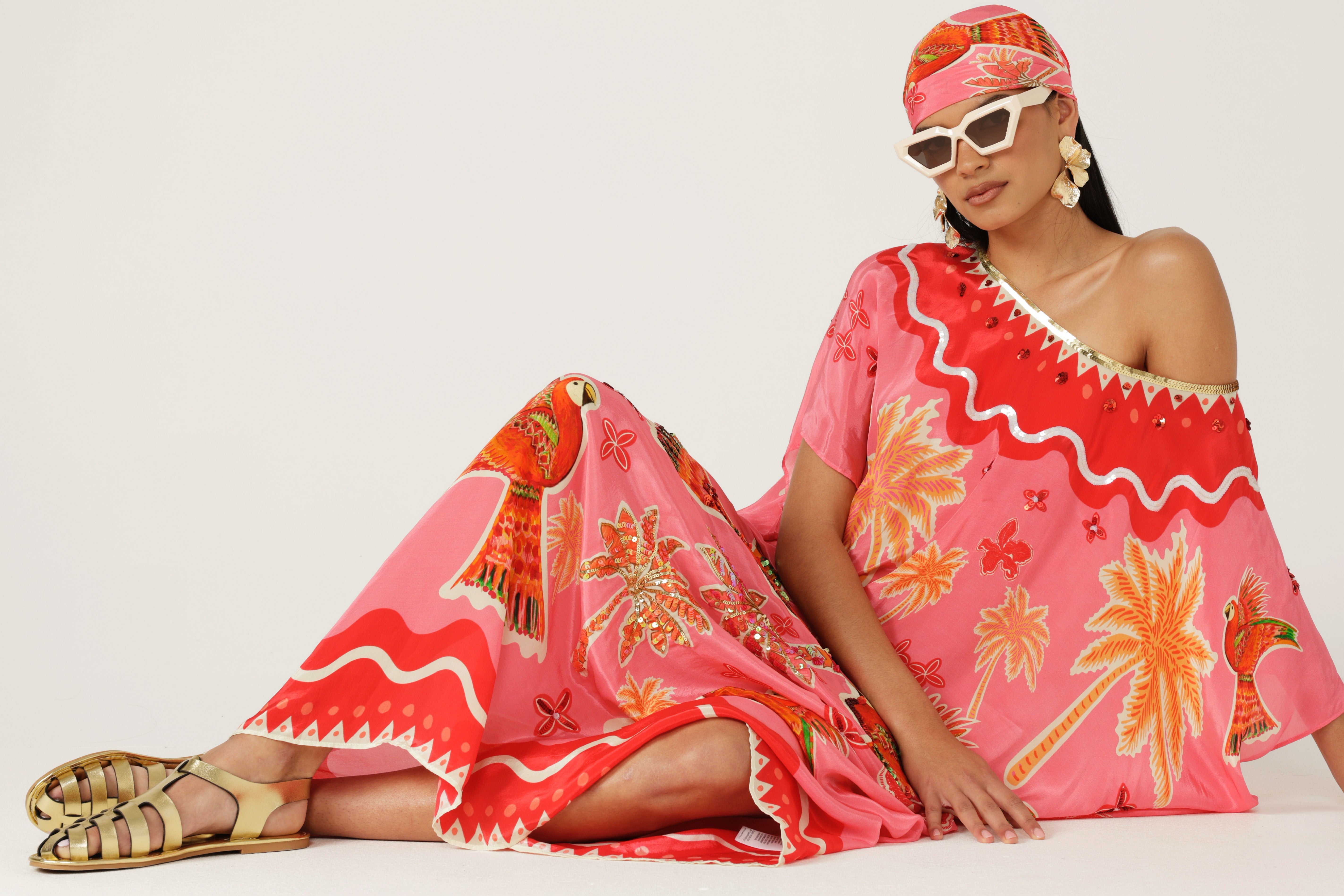 The Parrot Garden Kaftan