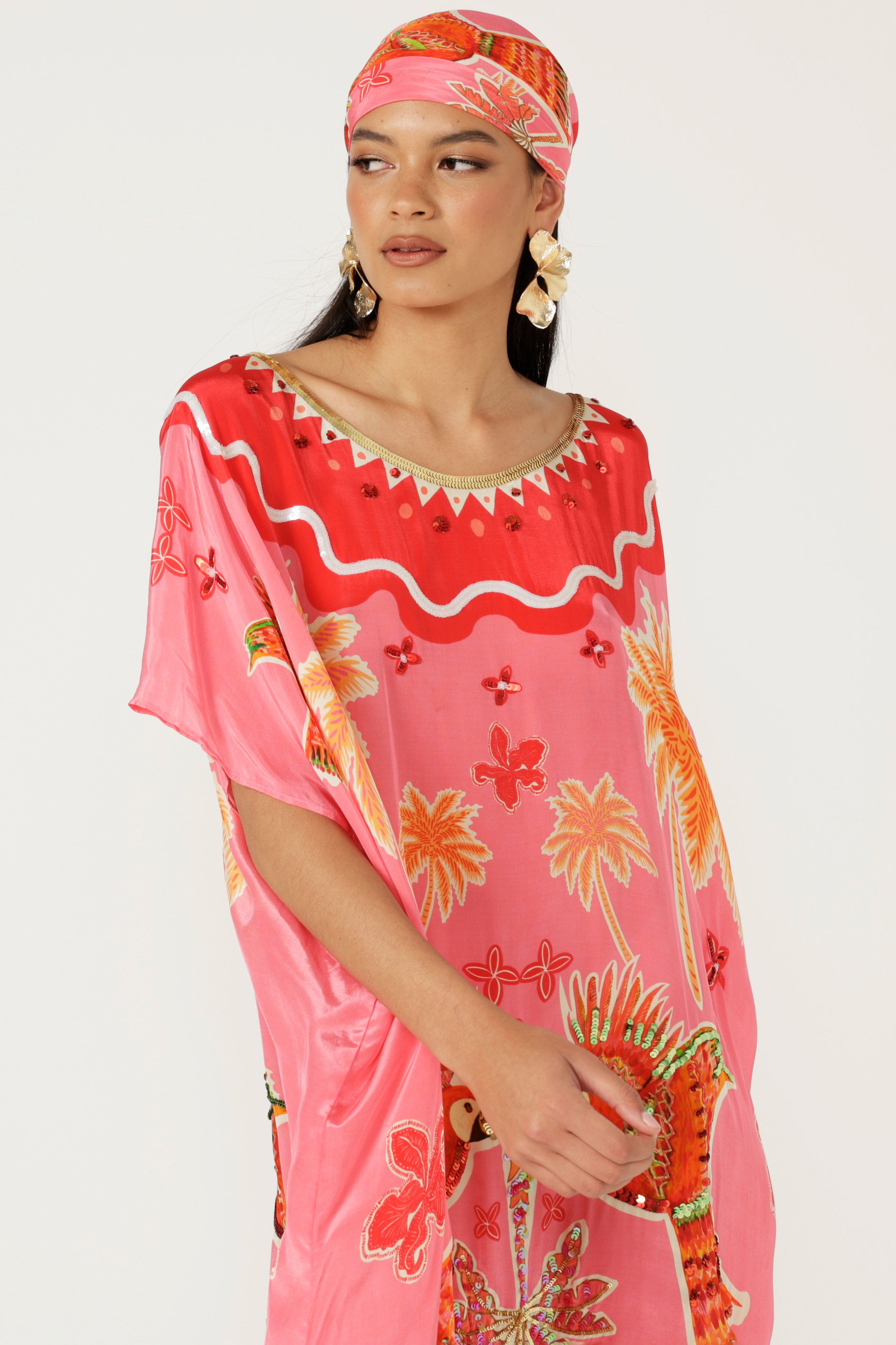 The Parrot Garden Kaftan