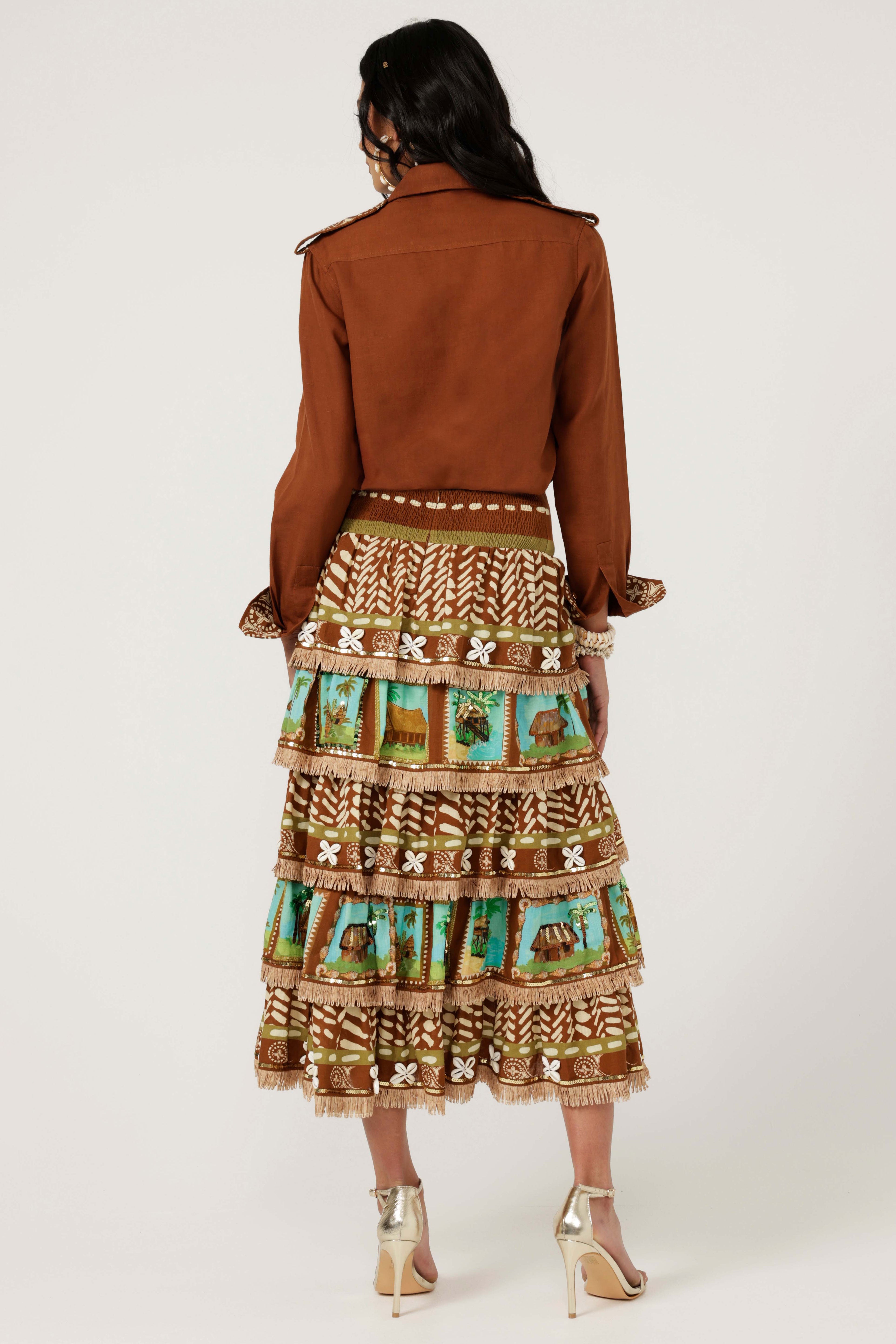 The Canopy Hut Ruffle Skirt