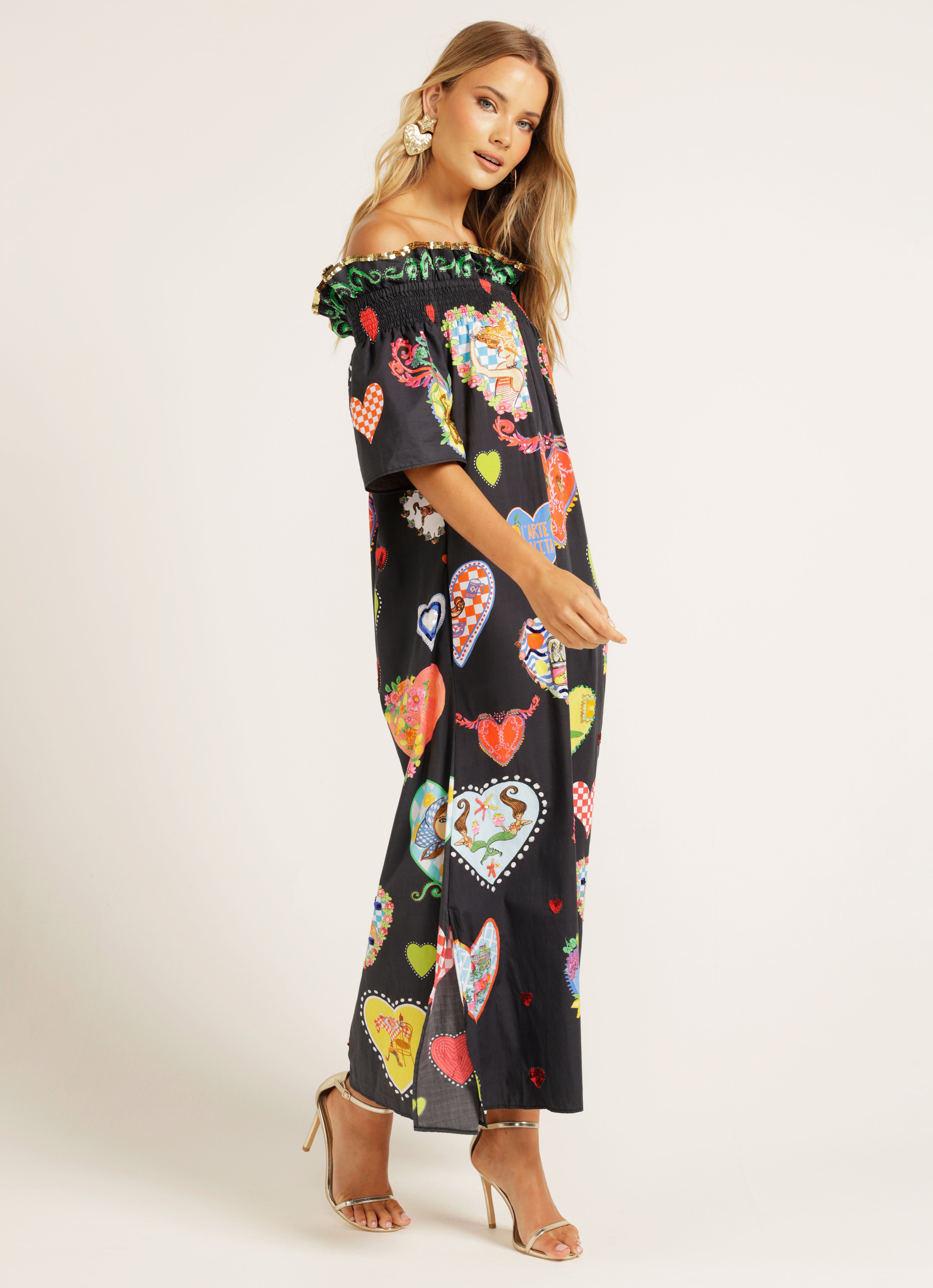 The Ti Amo Off Shoulder Dress