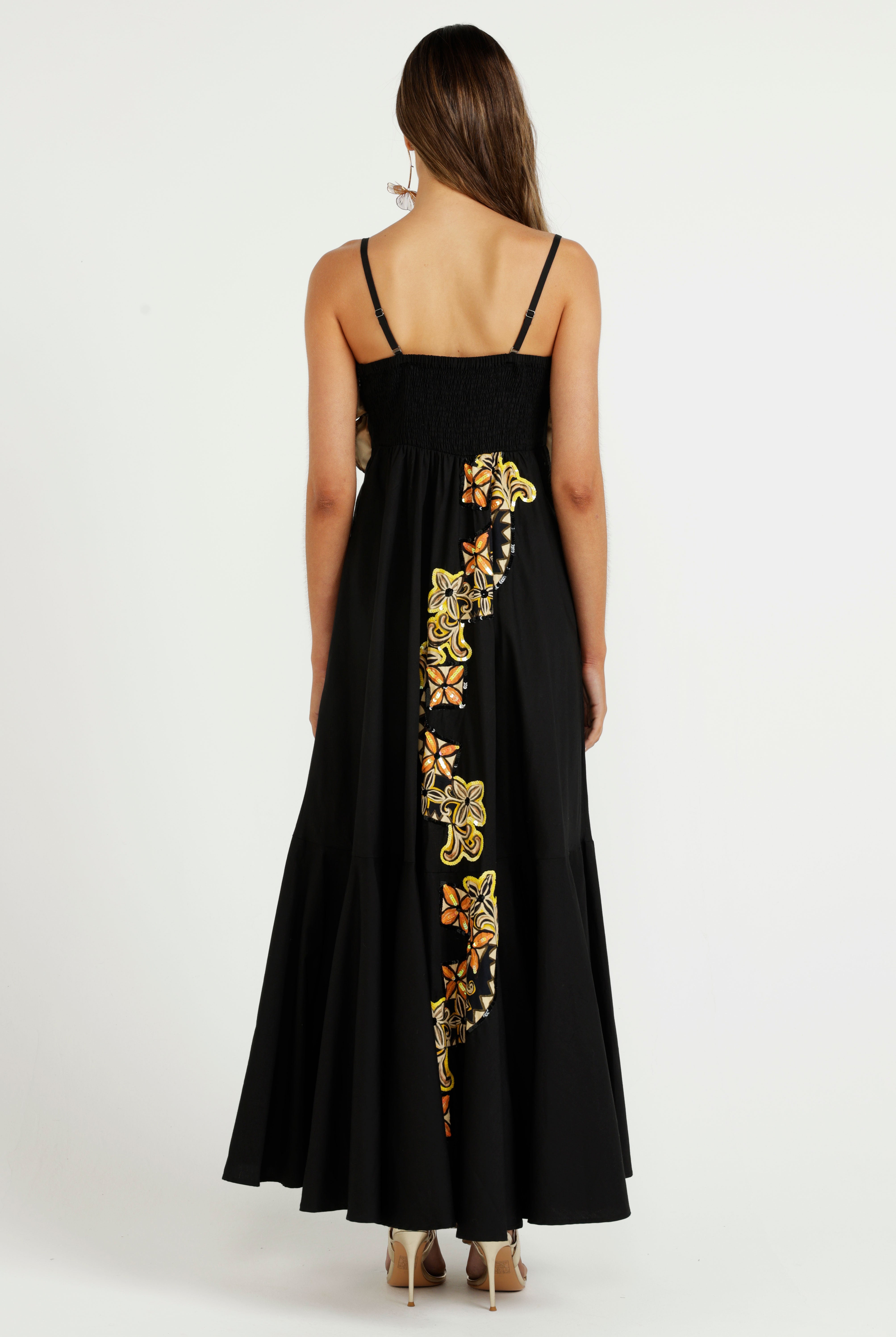 The Midnight Tropics Flower Dress