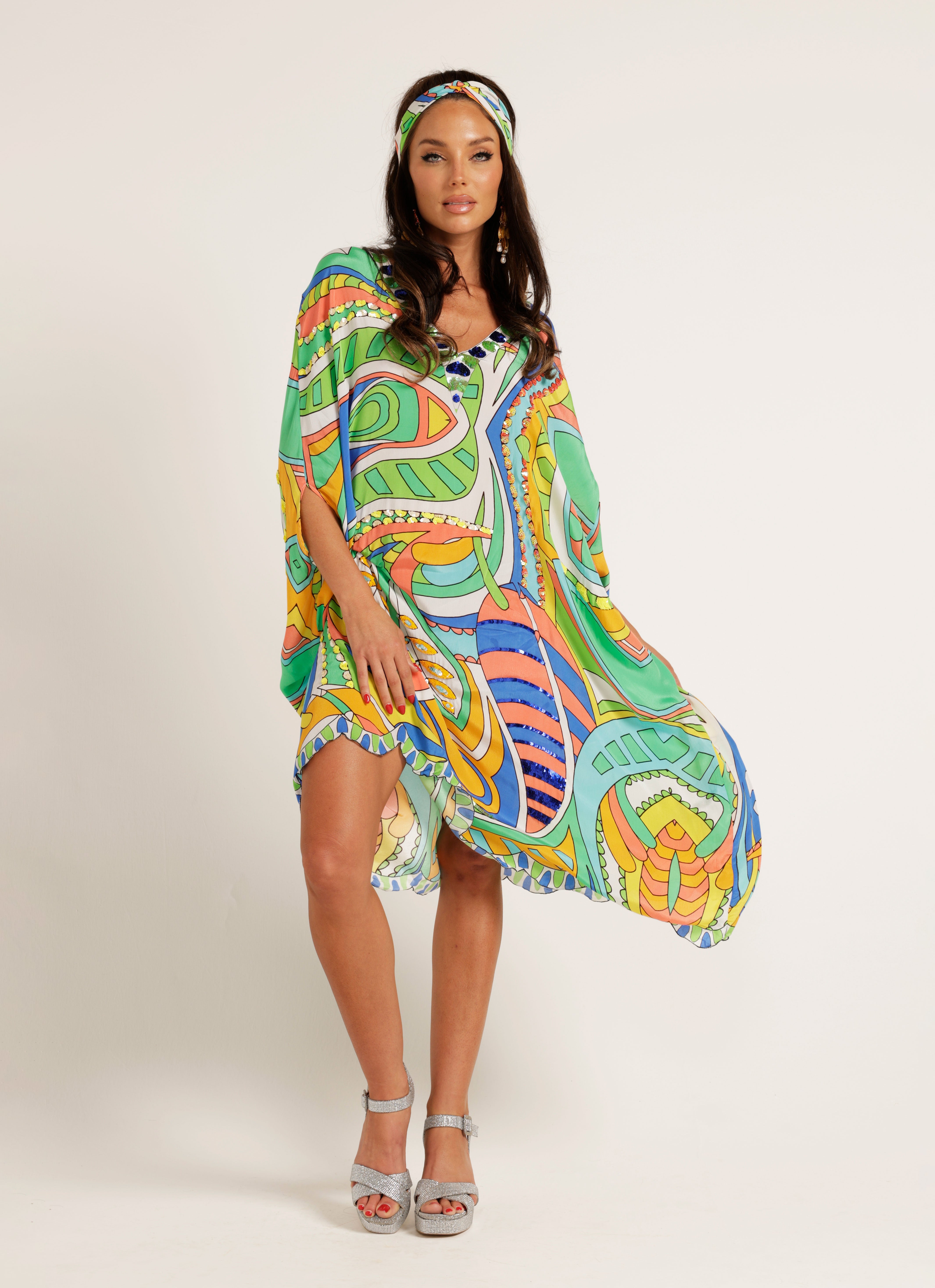 The Breakers Capelet Kaftan - One Size (Sample 2)