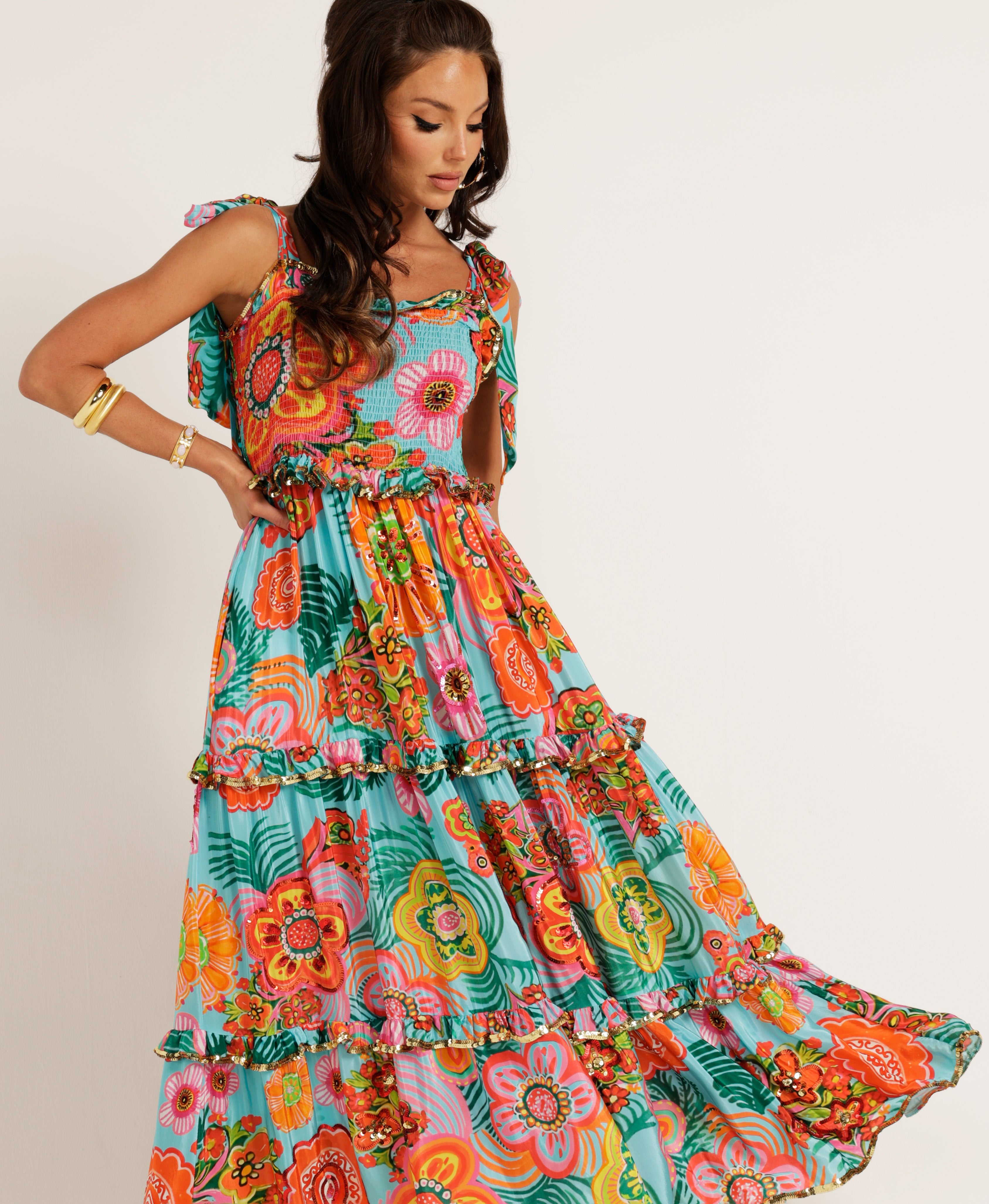 The Kitty Tiered Maxi Dress