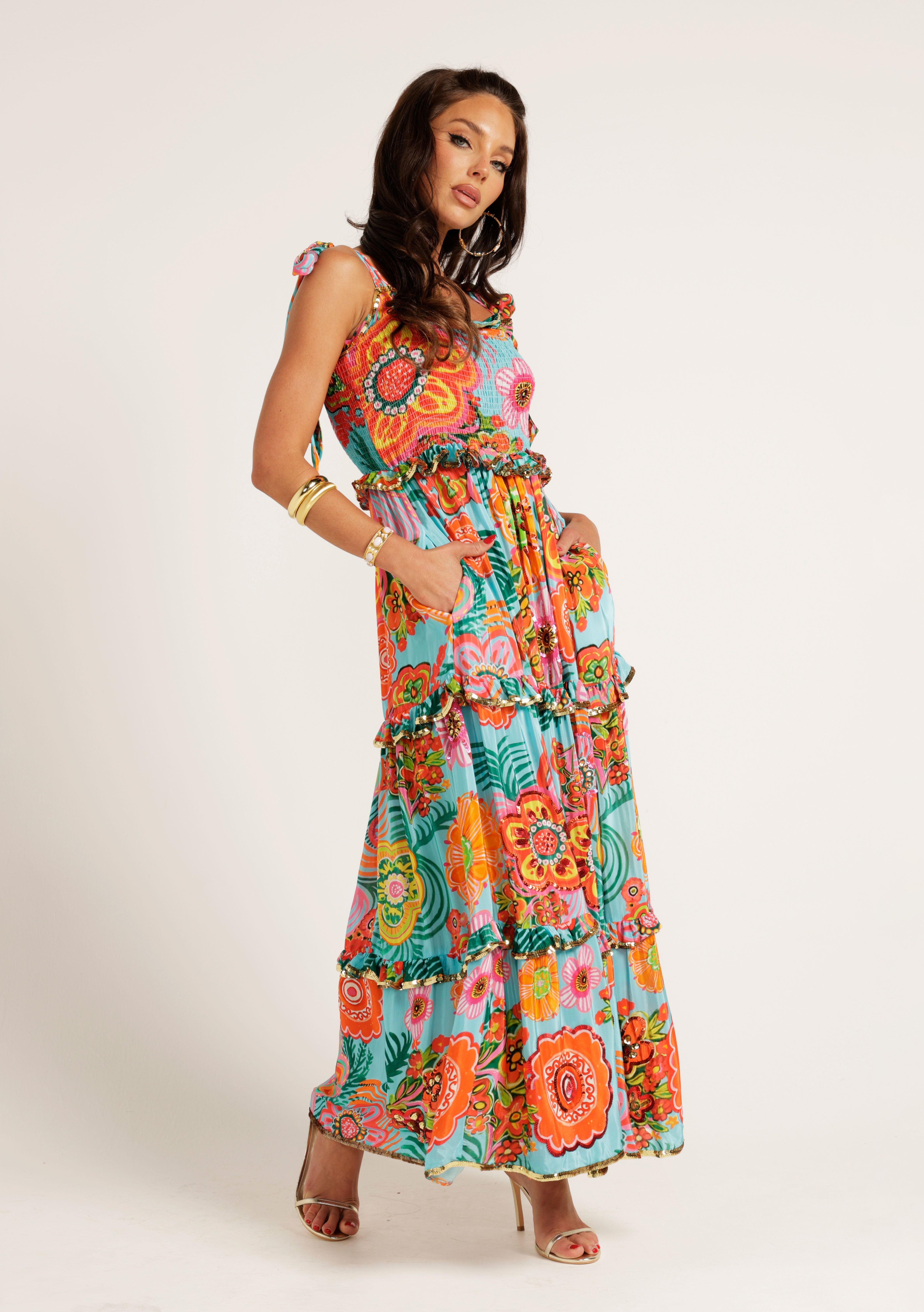 The Kitty Tiered Maxi Dress