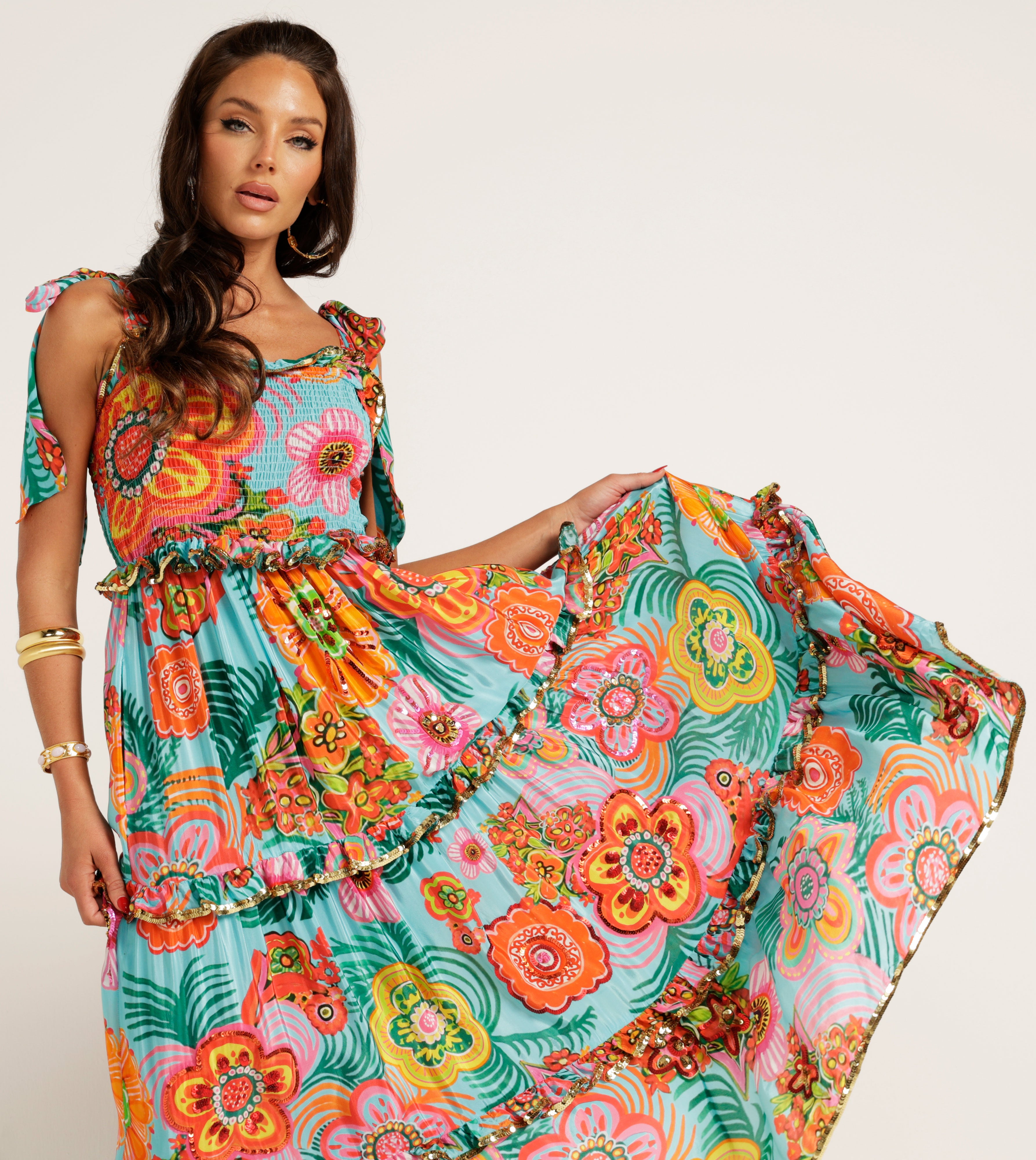 The Kitty Tiered Maxi Dress
