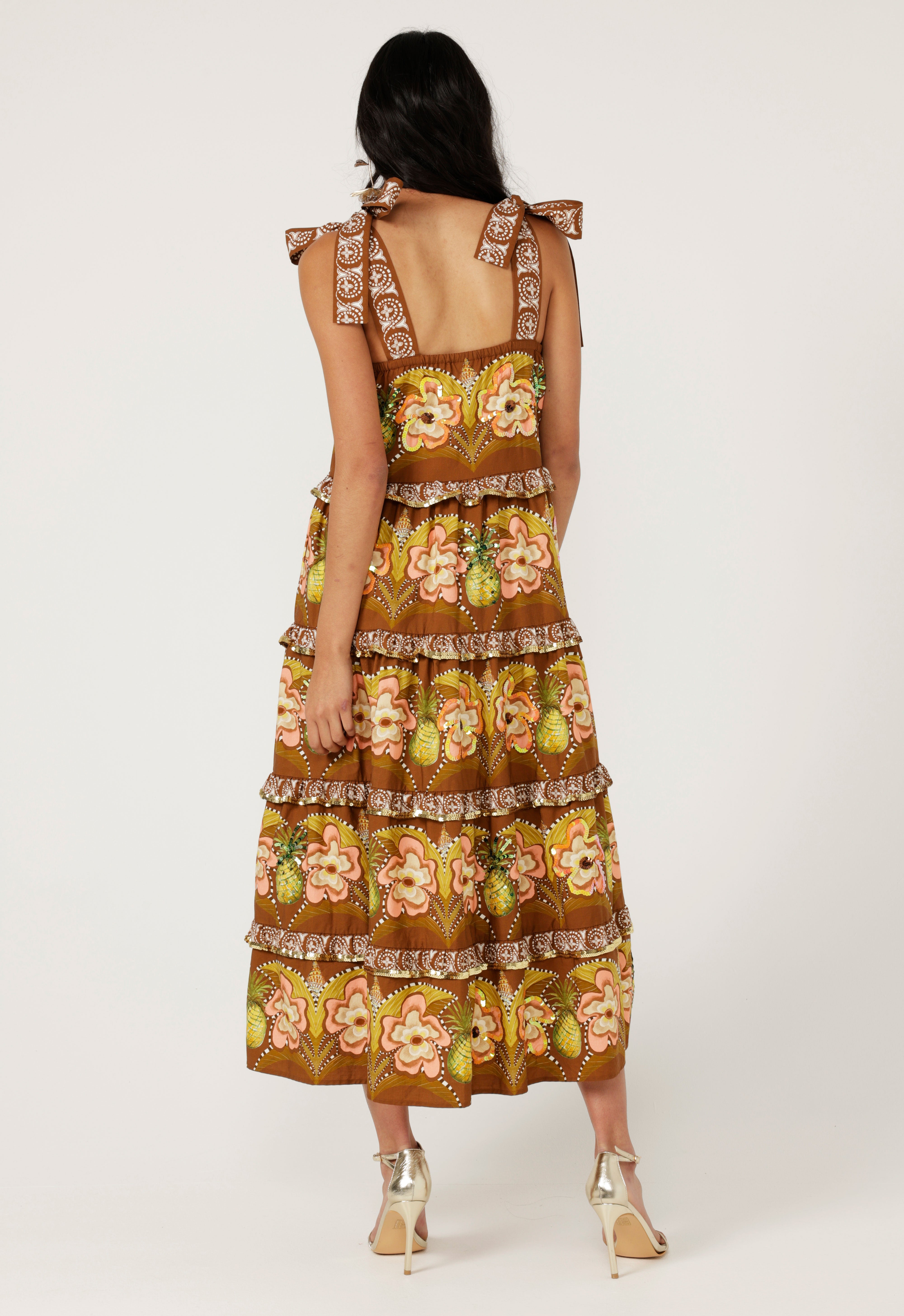 The Isle Of Orchids Maxi Dress