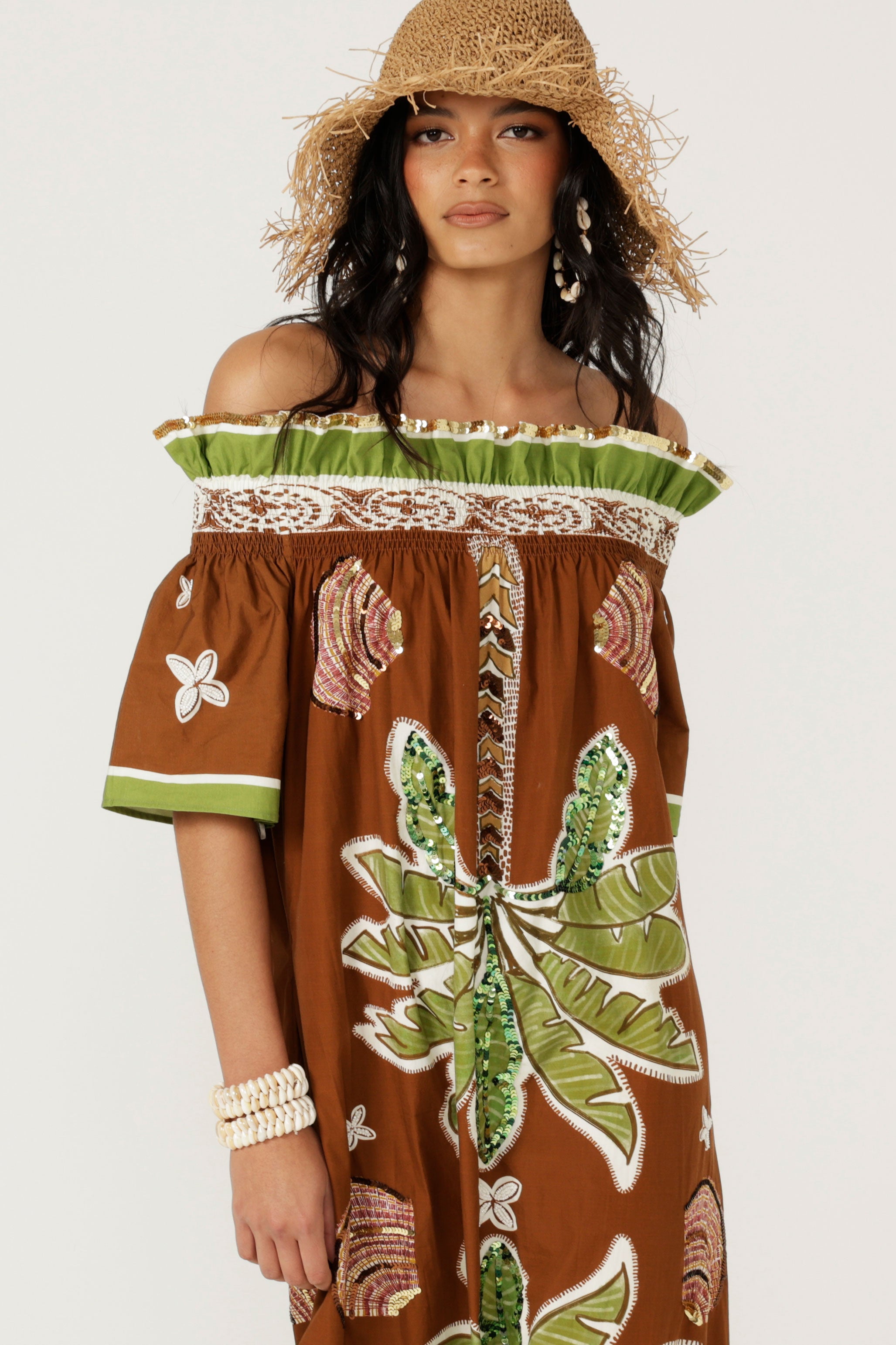 The Palm Eden Off Shoulder Dress