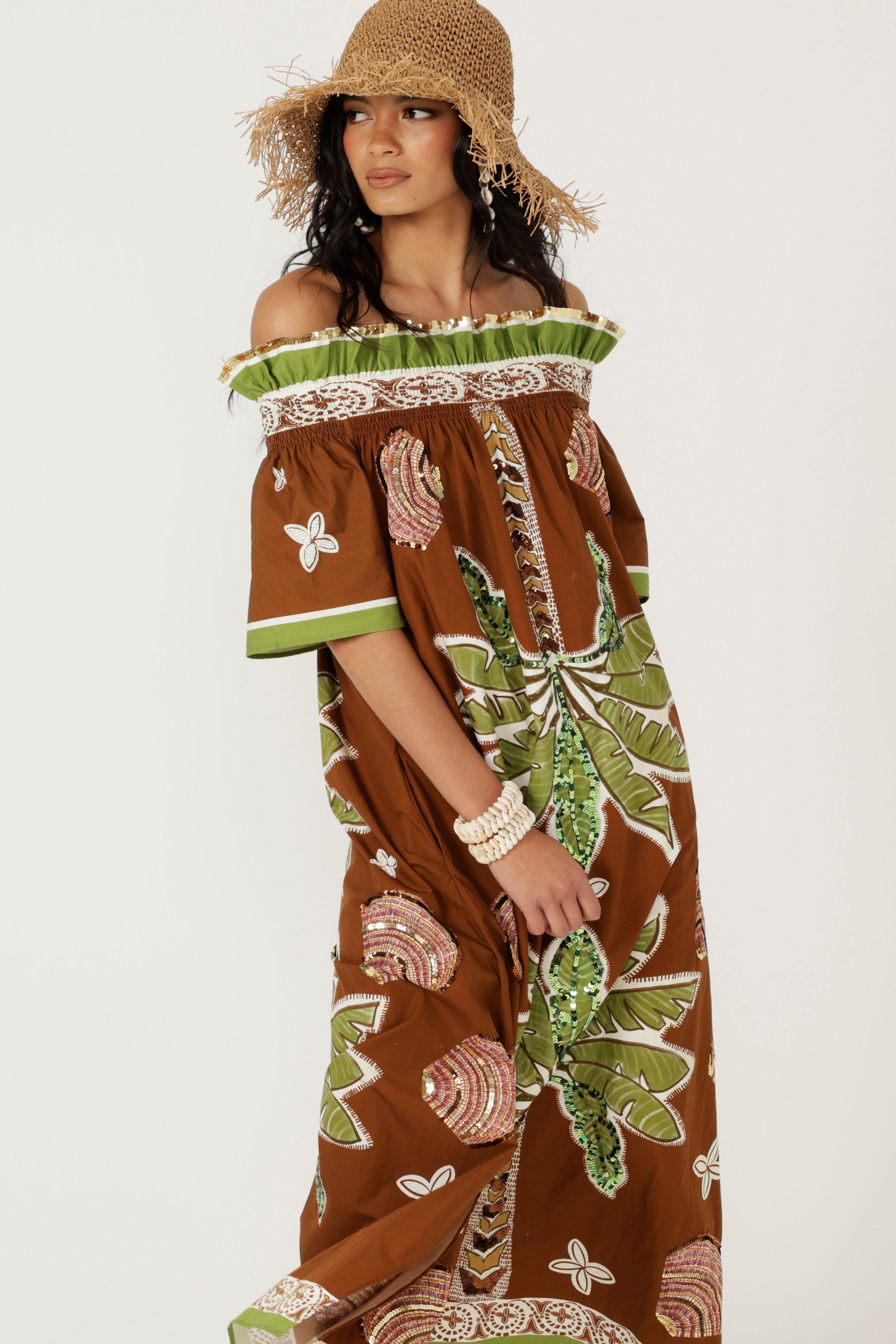 The Palm Eden Off Shoulder Dress