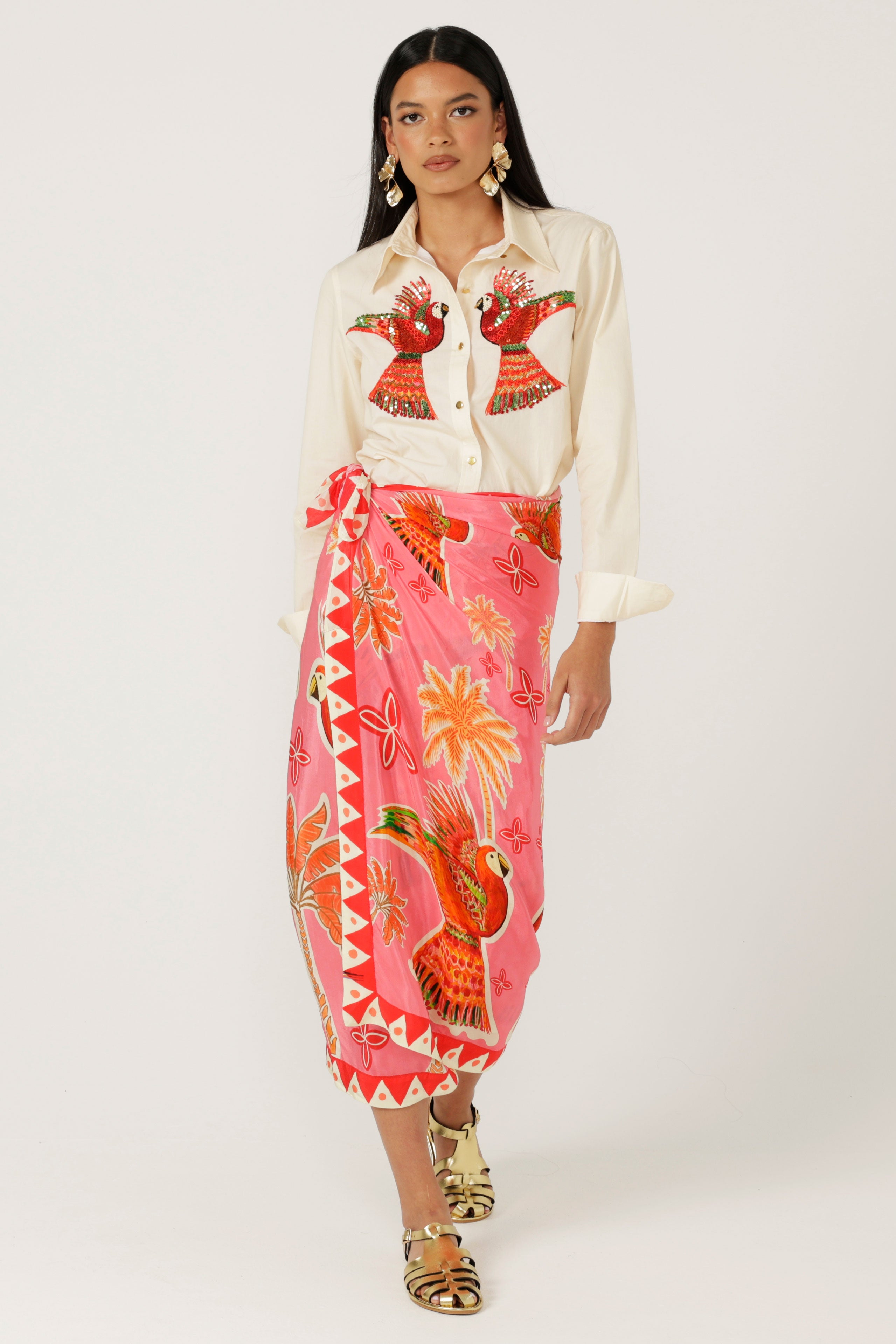 The Parrot Garden Sarong