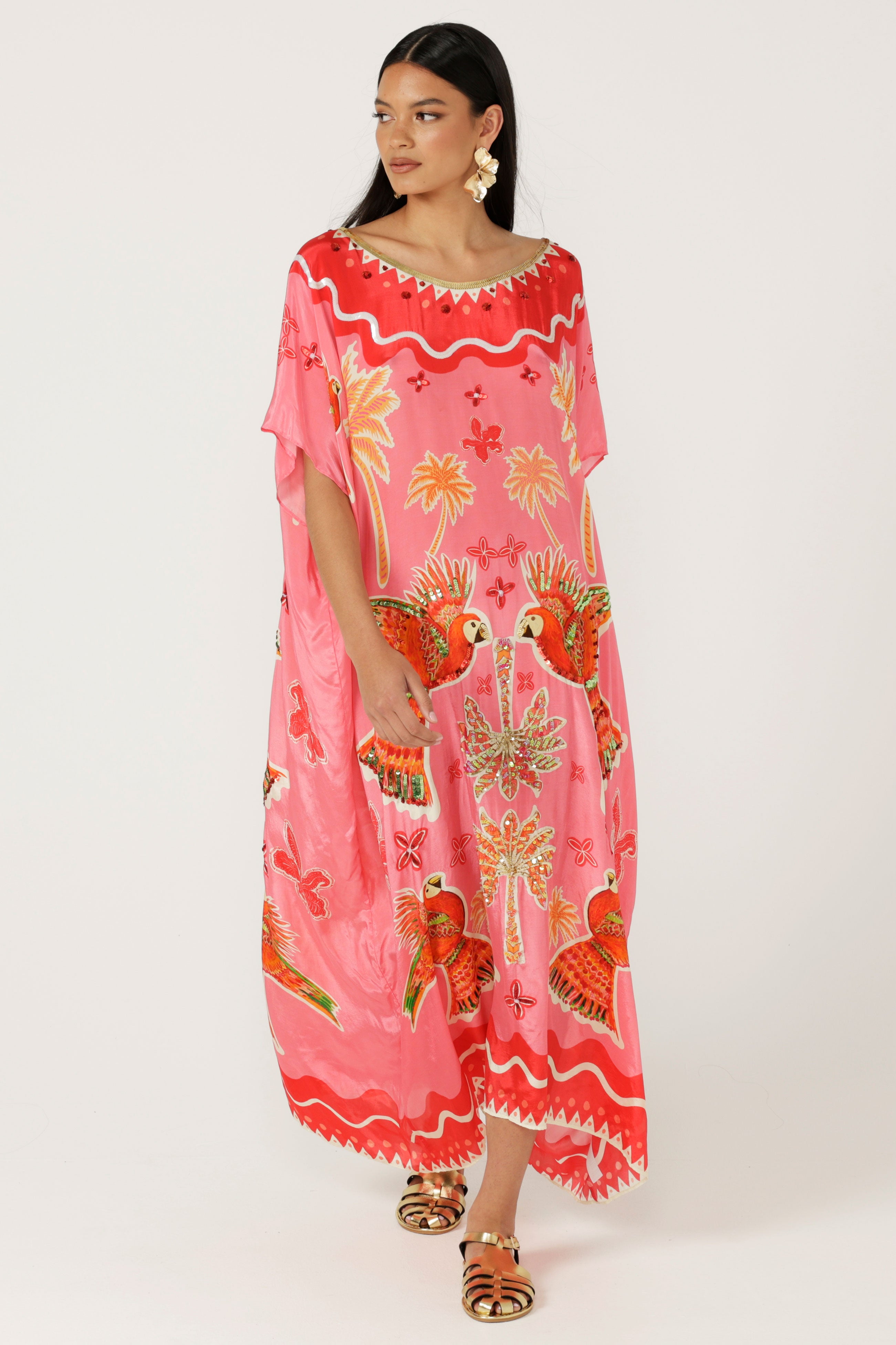 The Parrot Garden Kaftan