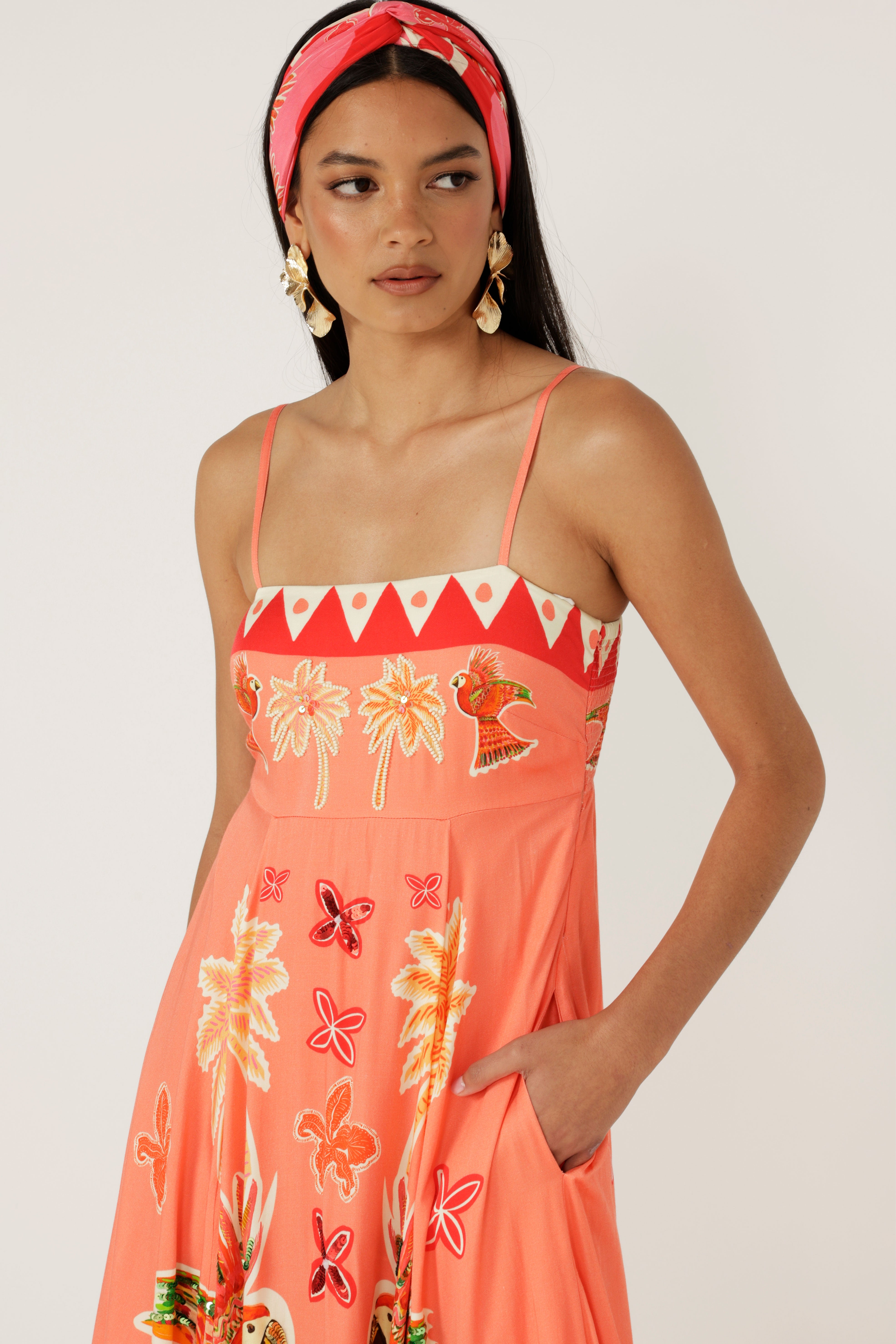 The Parrot Garden Scarf