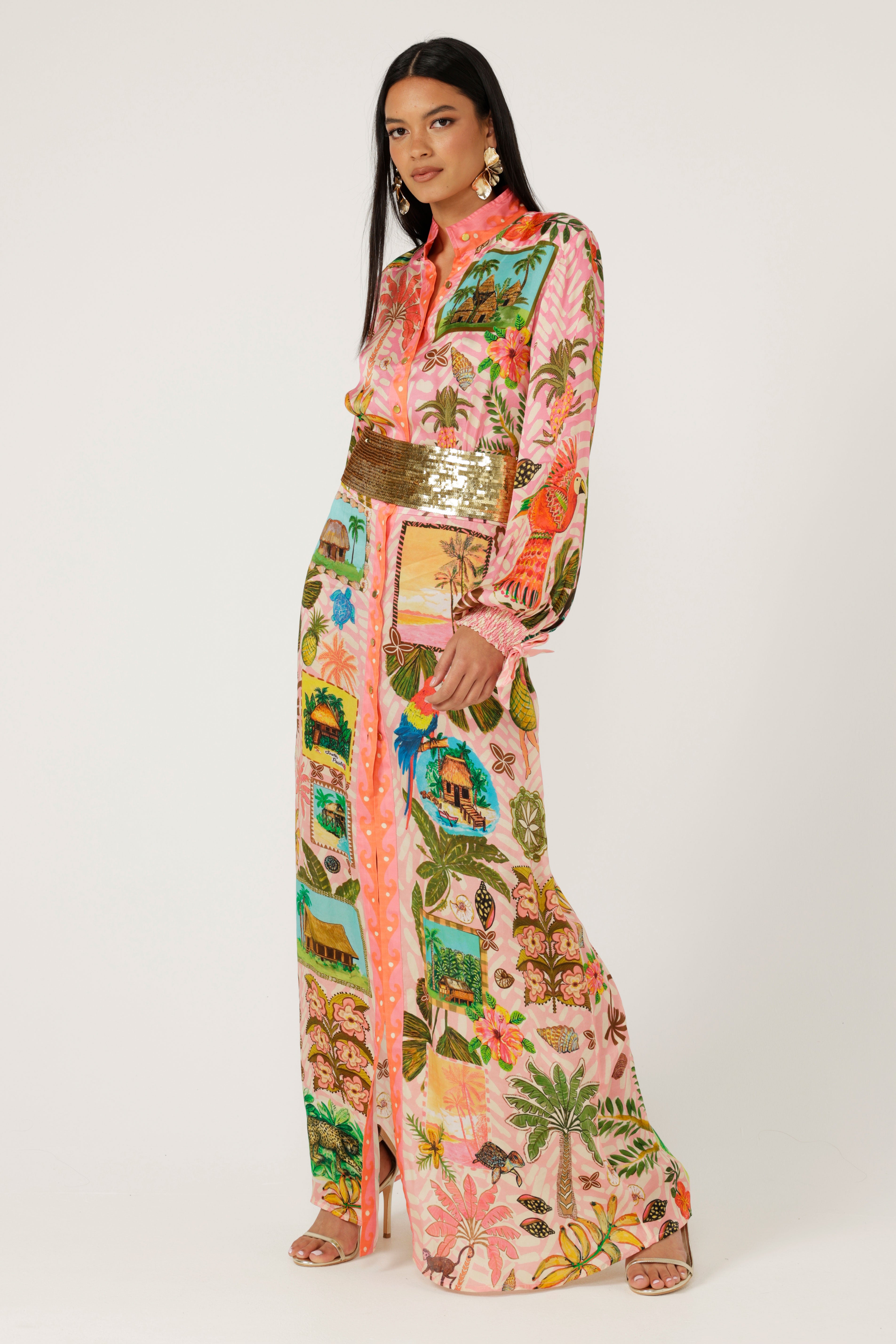 The Coconut Cabin Silk Dress