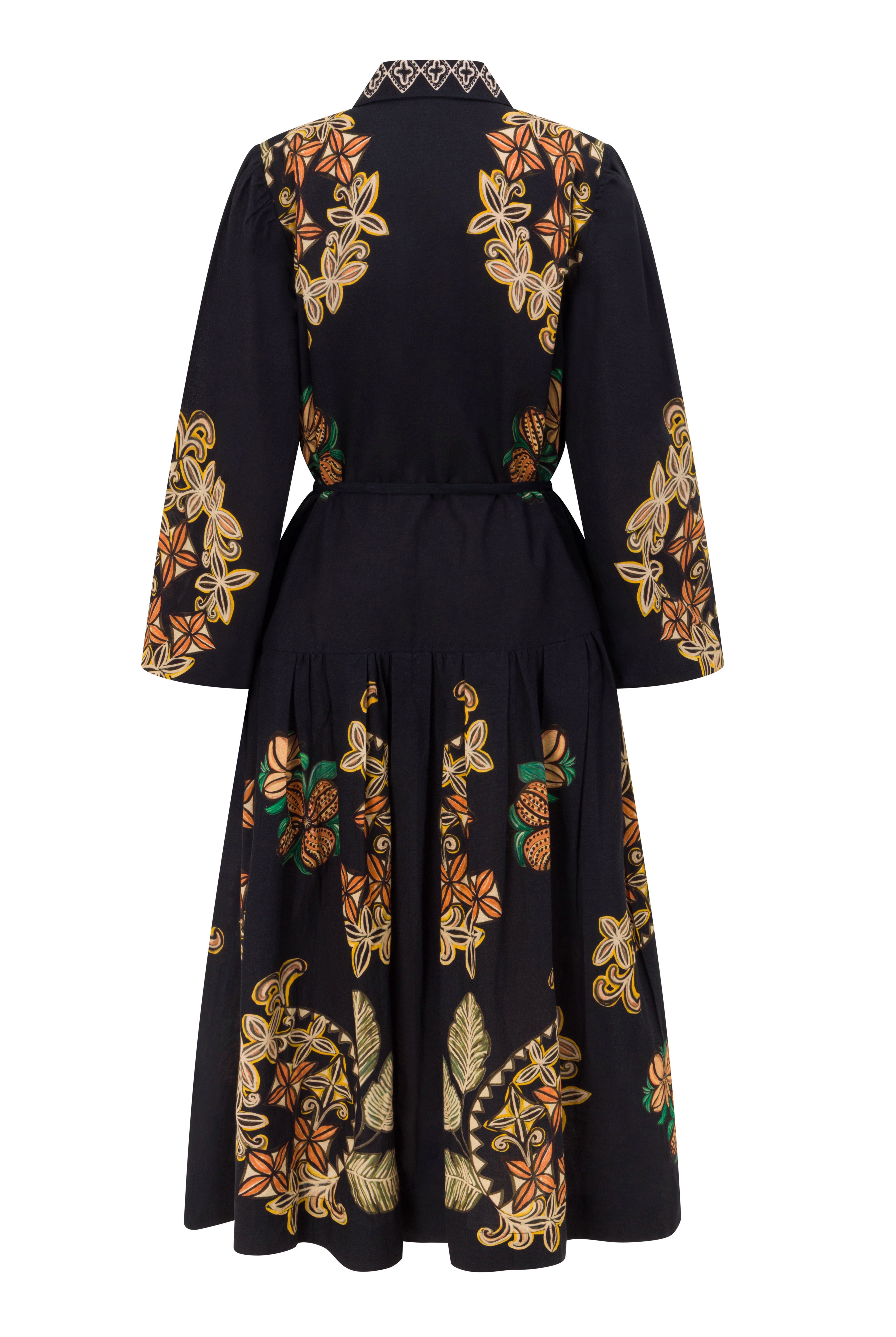 The Midnight Tropics Shirt Dress