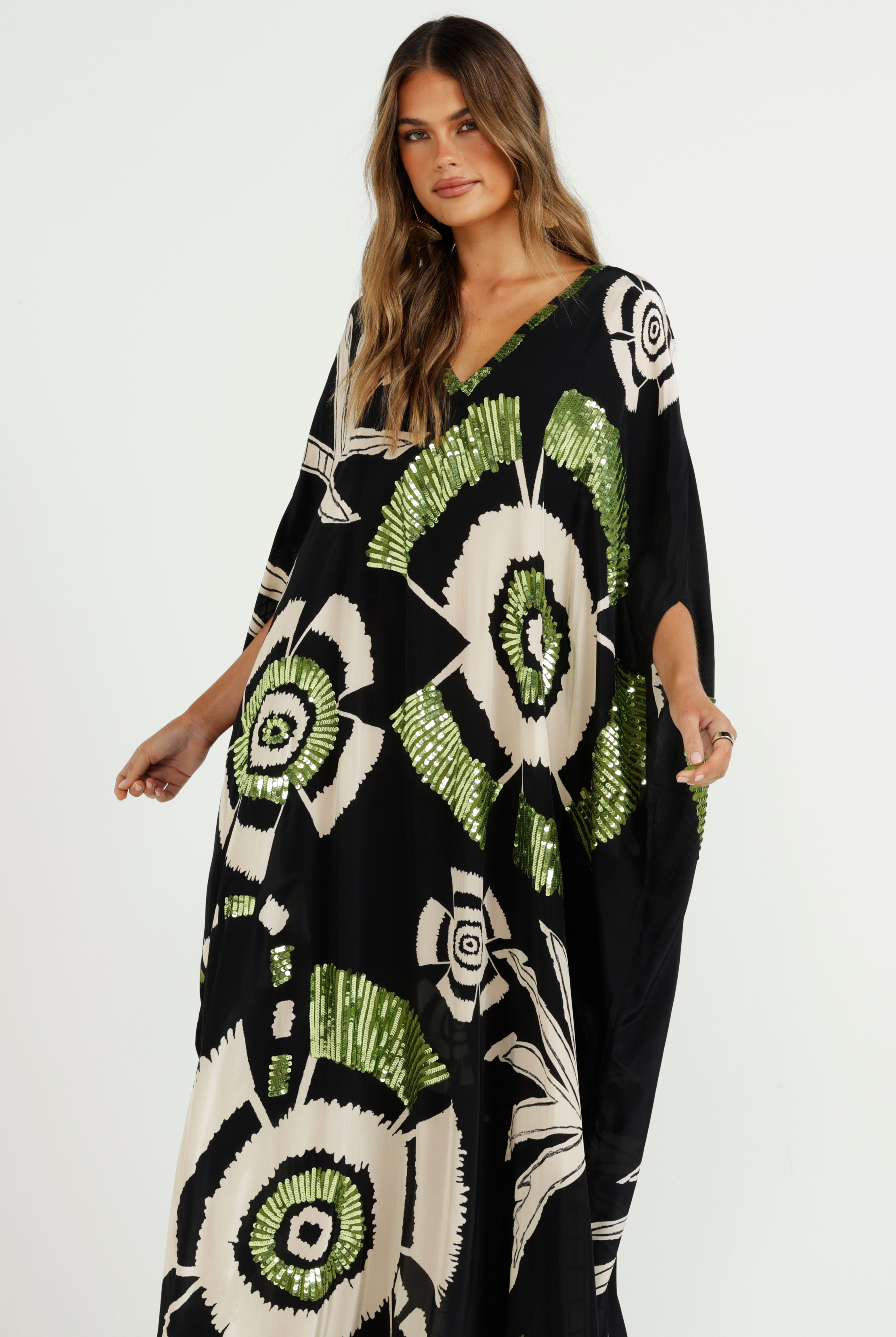 The Nocturne Capelet Kaftan