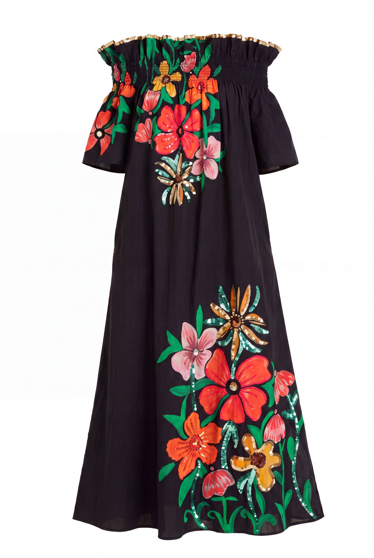 The Flores Paraíso Off Shoulder Dress