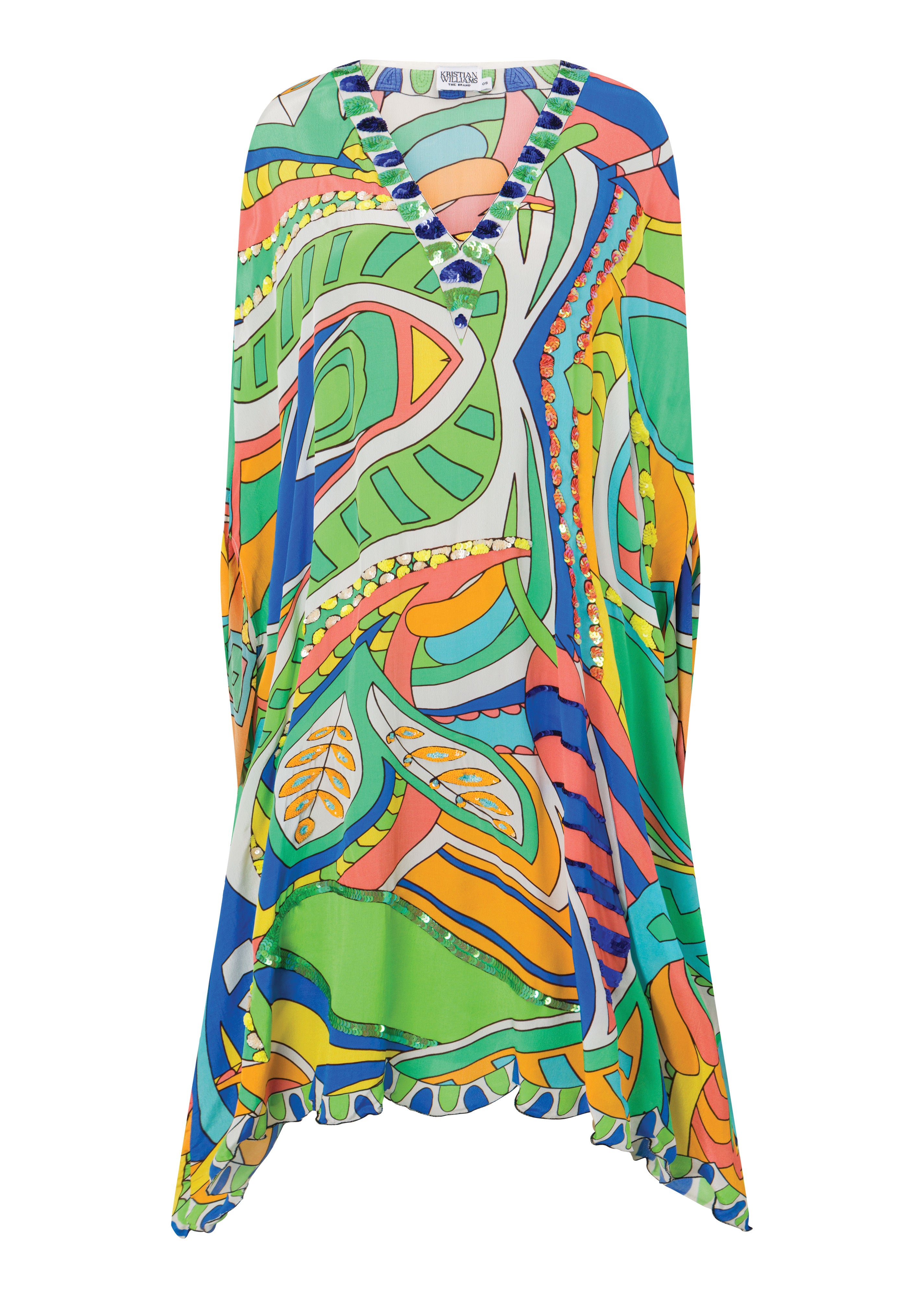 The Breakers Capelet Kaftan - One Size (Sample 2)