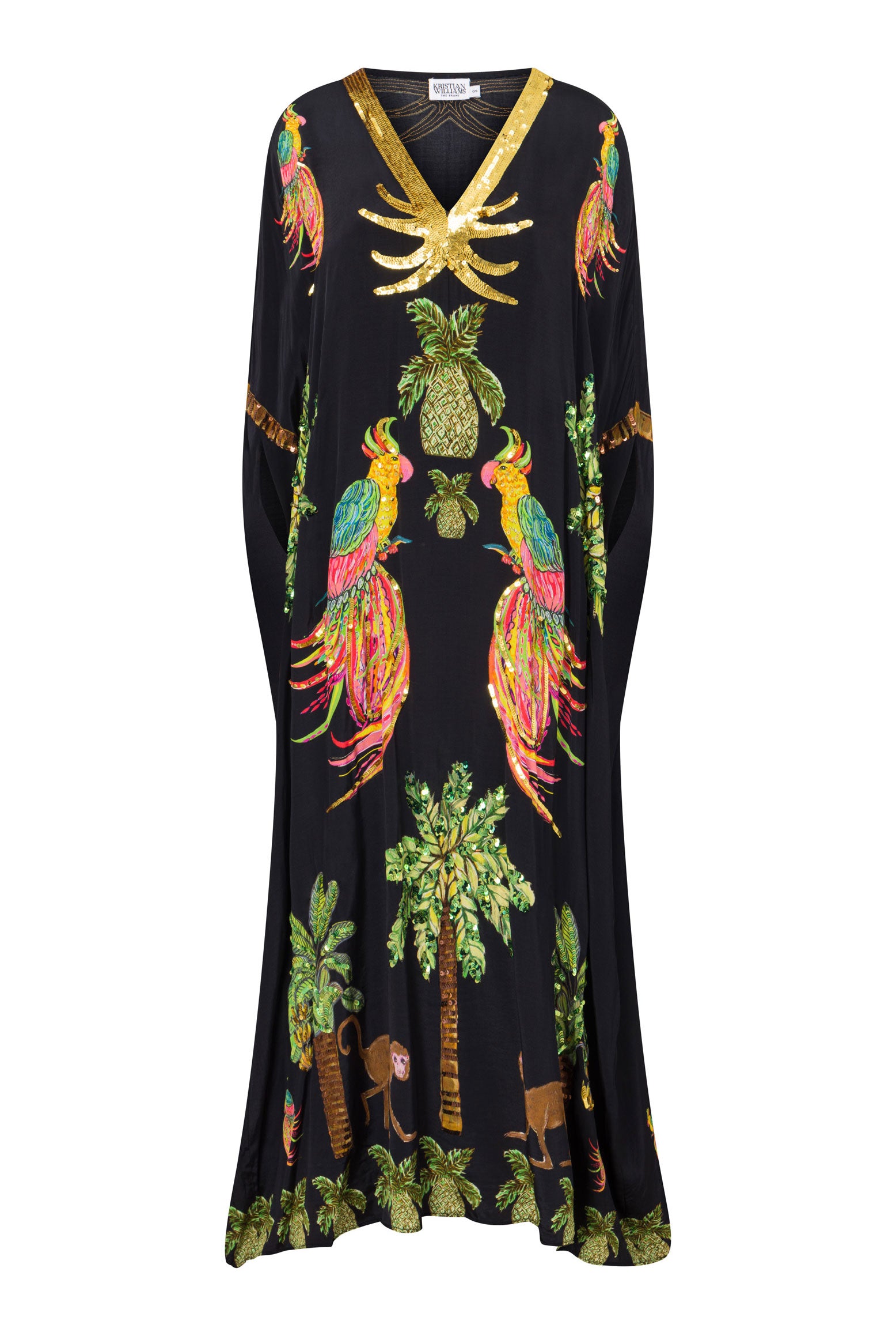 The Mairette Capelet Kaftan (Black)