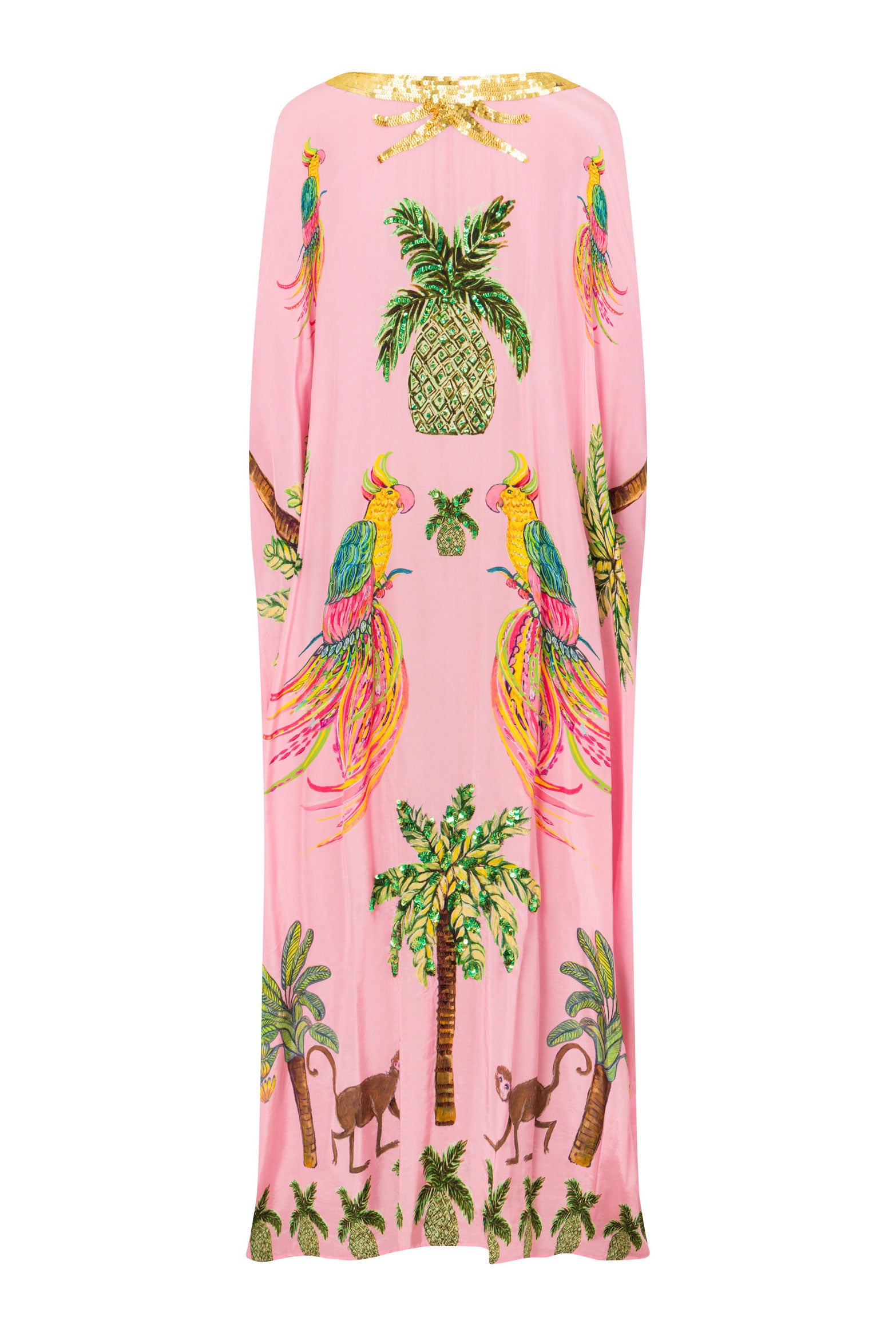 The Mairette Capelet Kaftan (Pink)