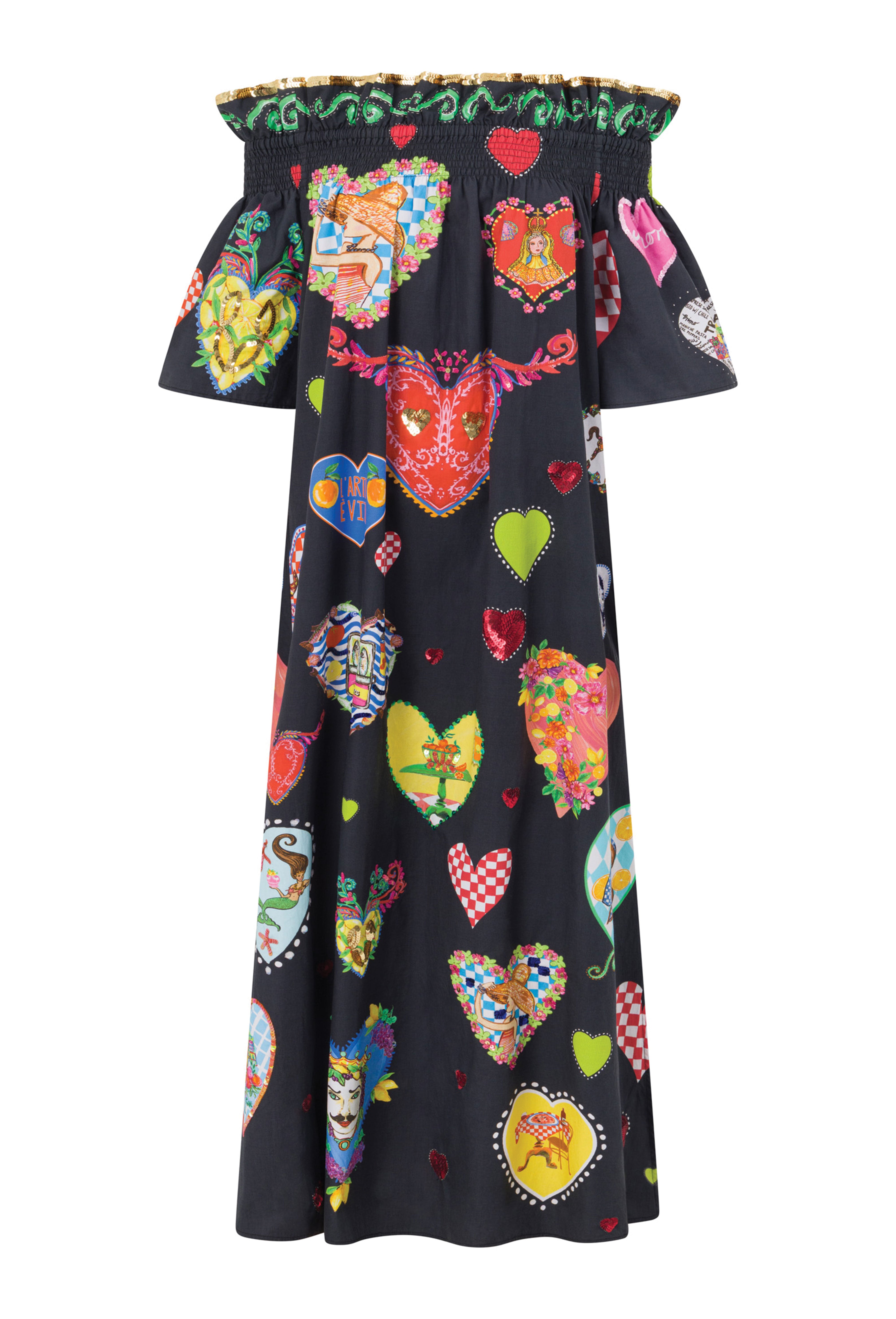 The Ti Amo Off Shoulder Dress