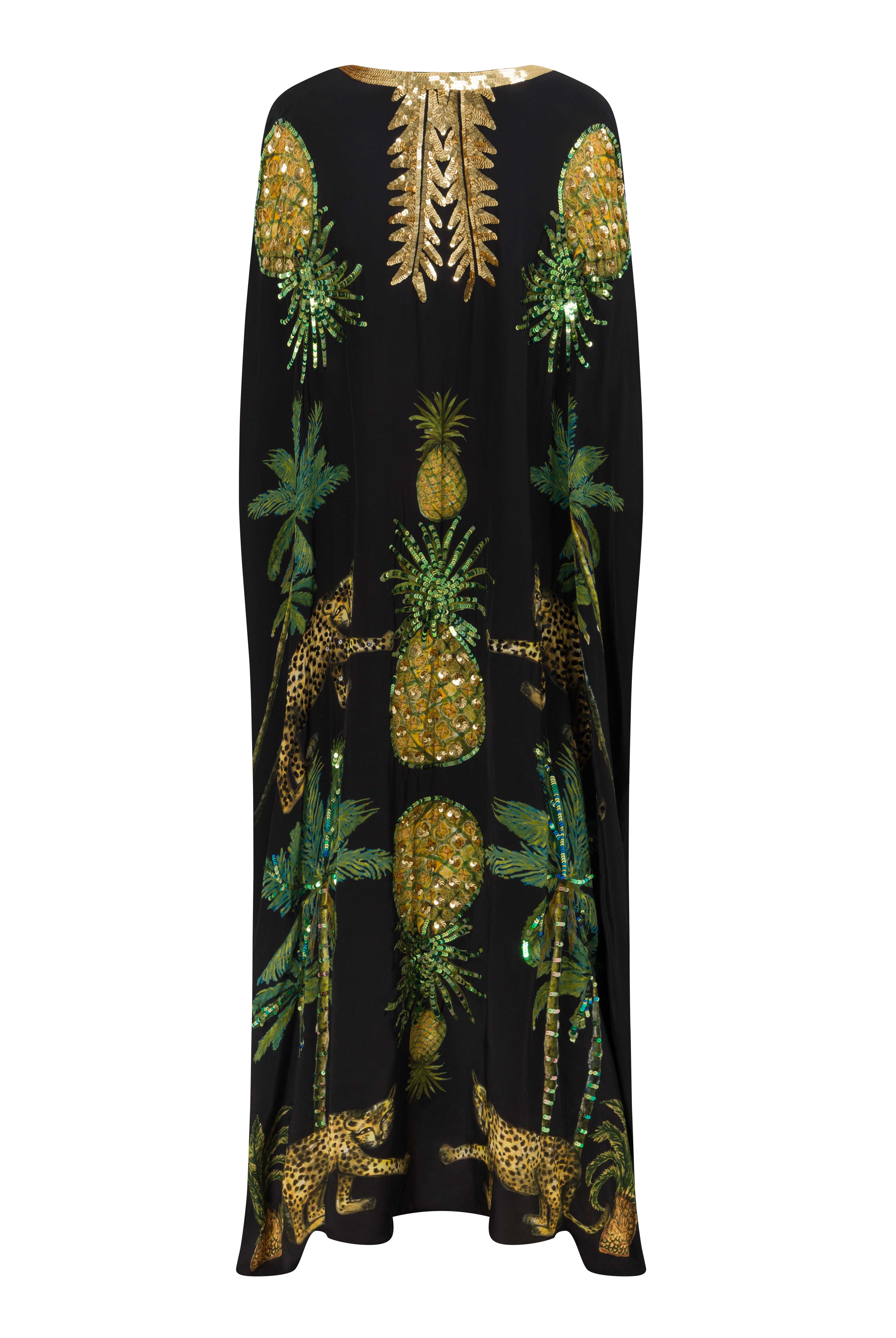 The Cheetah Garden Capelet Kaftan