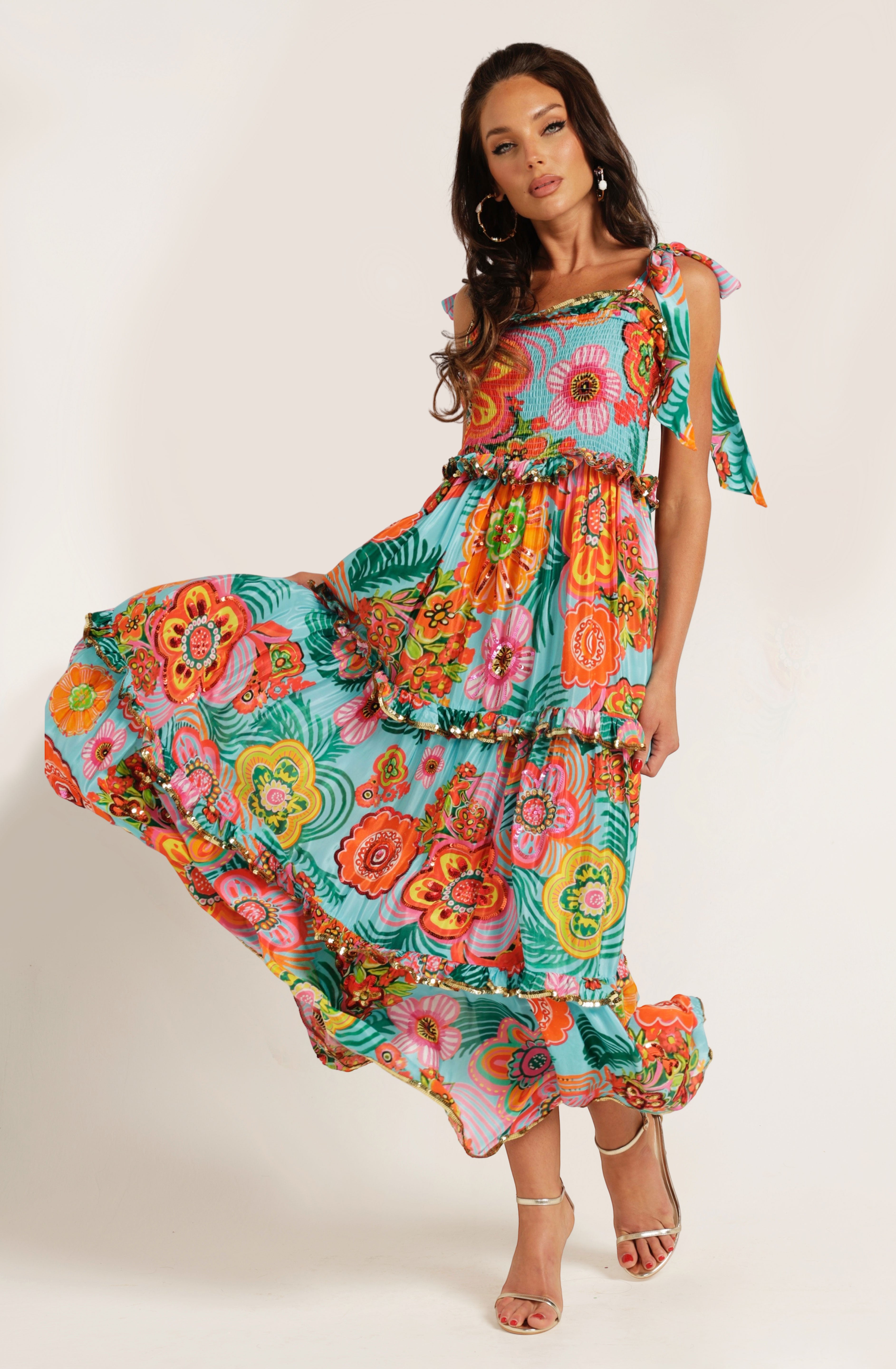 The Kitty Tiered Maxi Dress