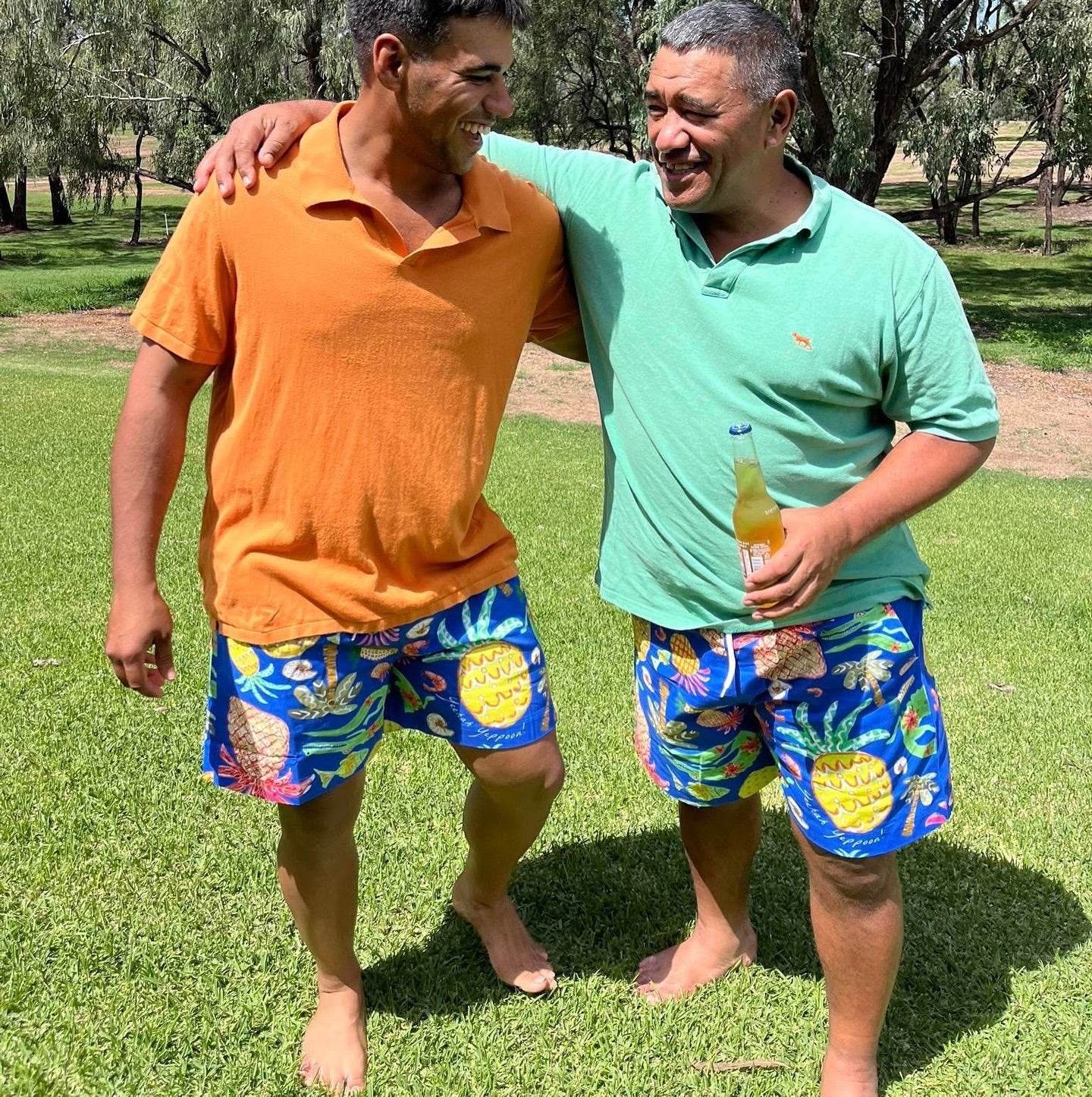 Men's Pineapple Board Shorts - S (Sample 5)