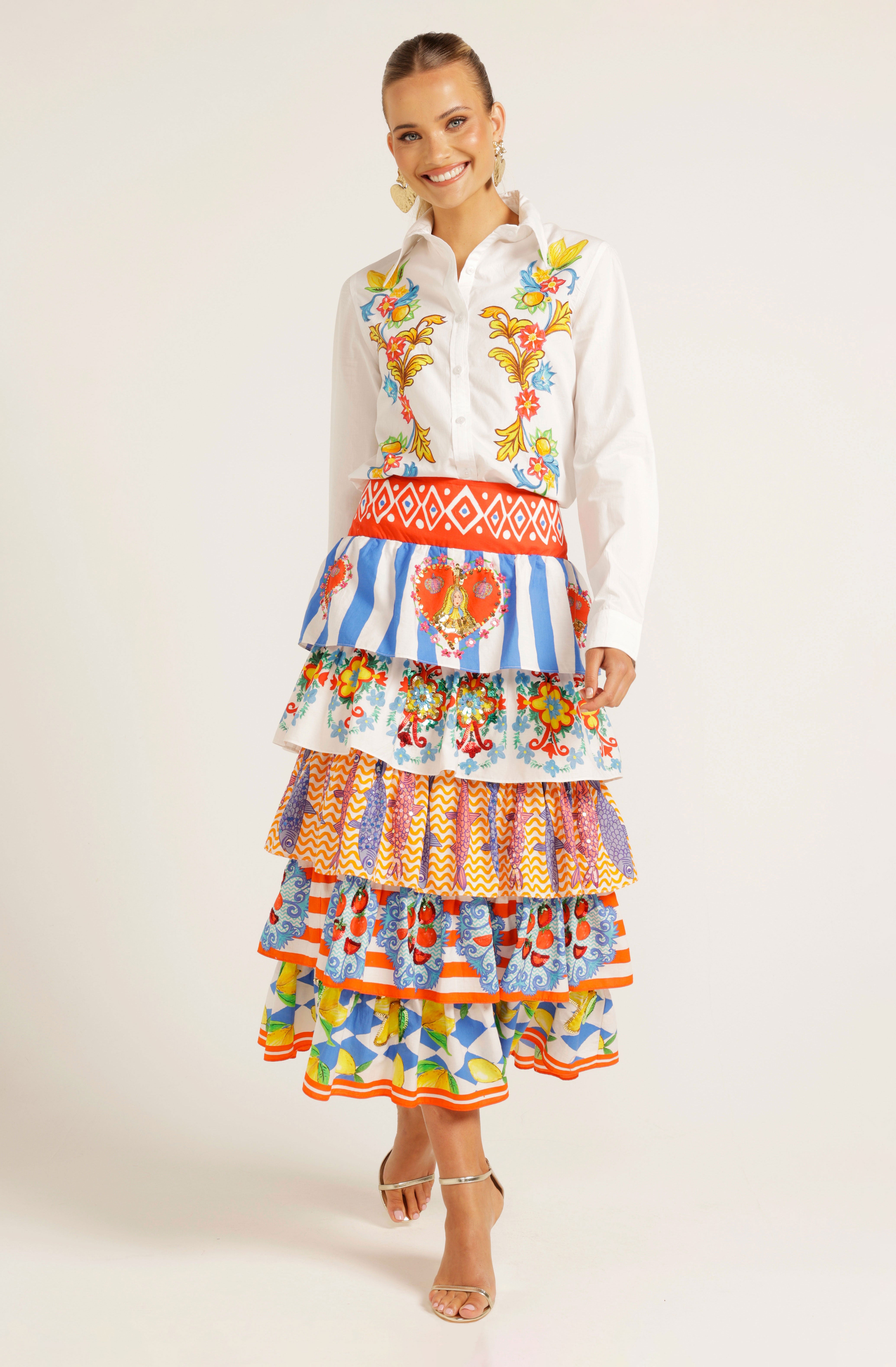 The Amadora Ruffle Skirt
