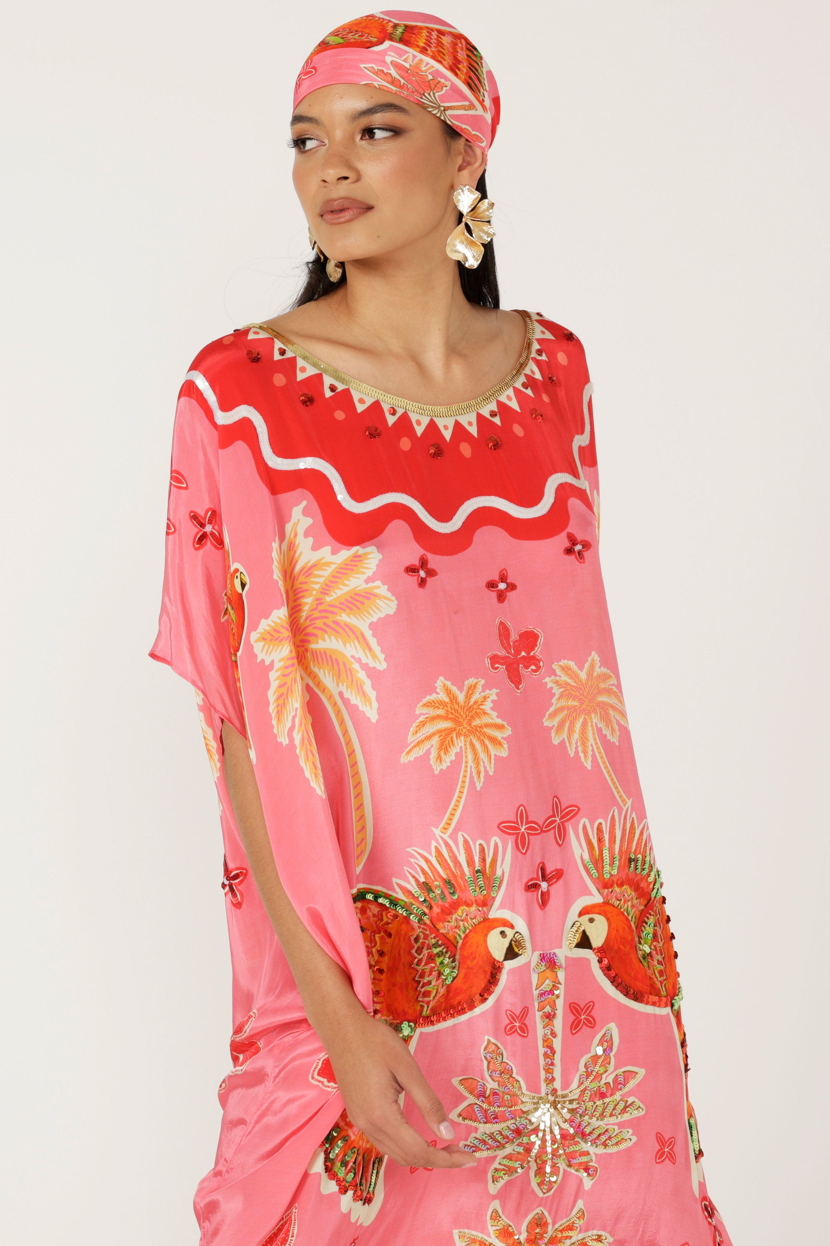 The Parrot Garden Kaftan