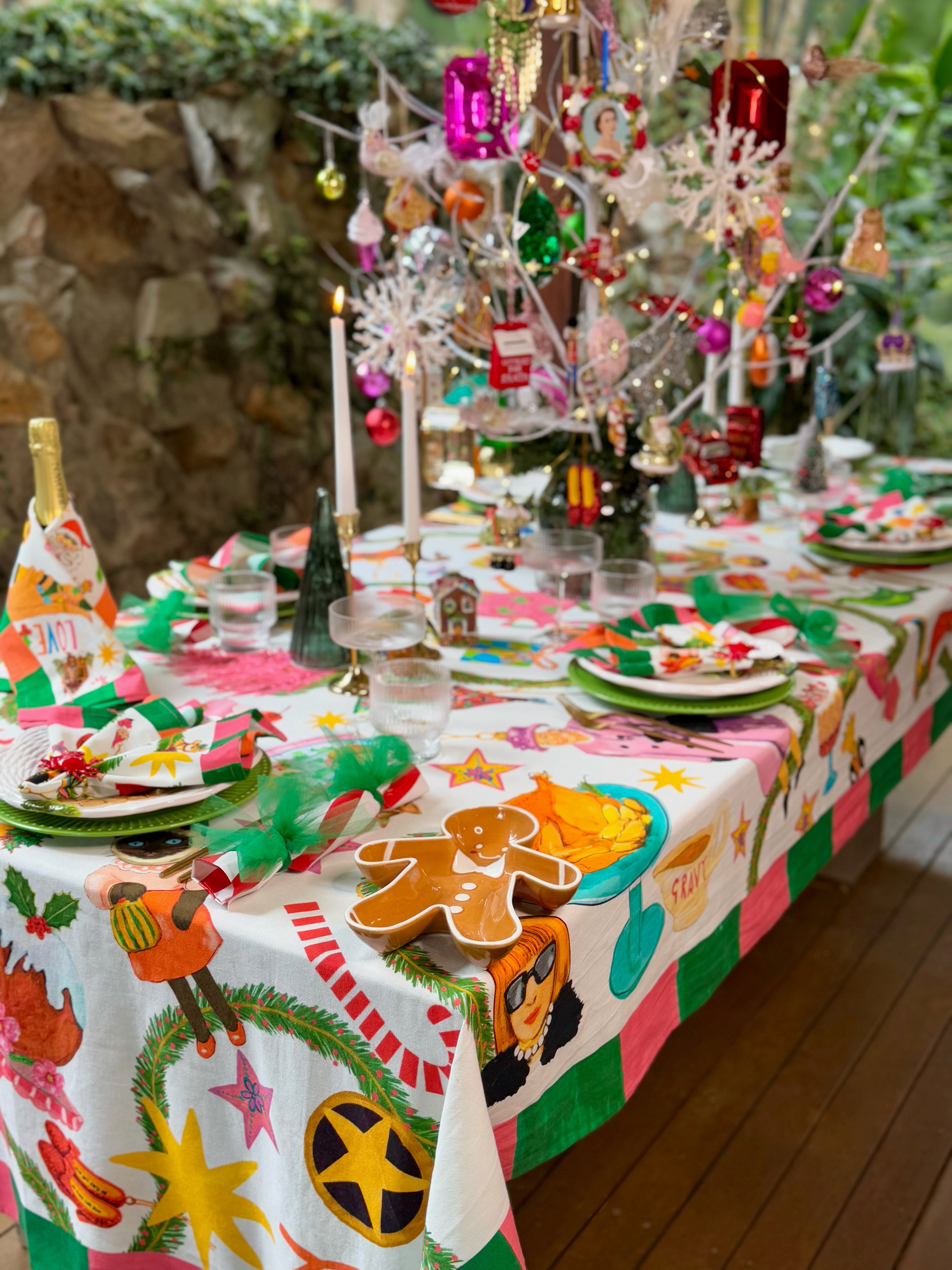 The Devil Wears Tinsel Tablecloth (145cm x 350cm)