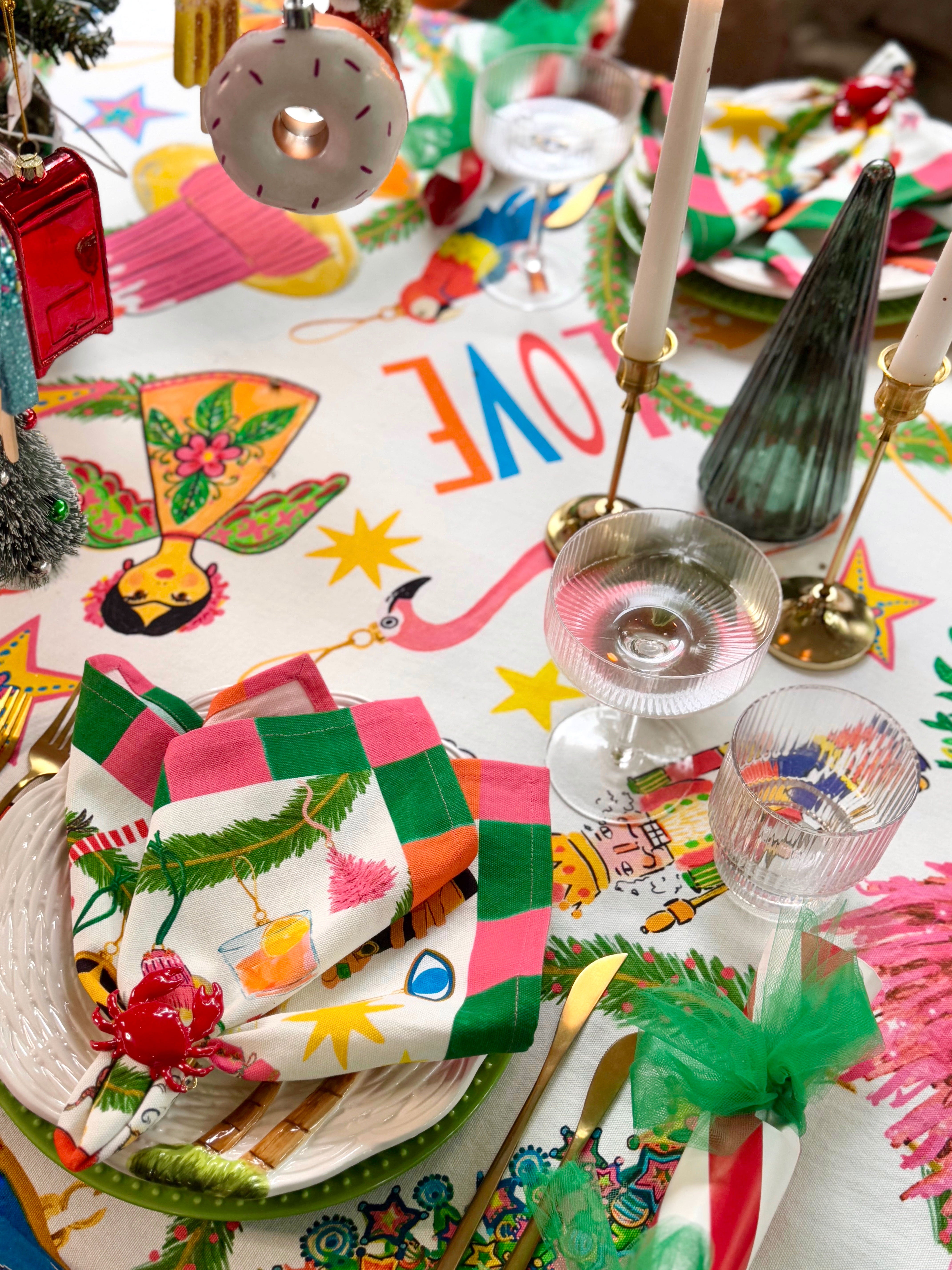 God Save the Sleigh Napkin Set (4)