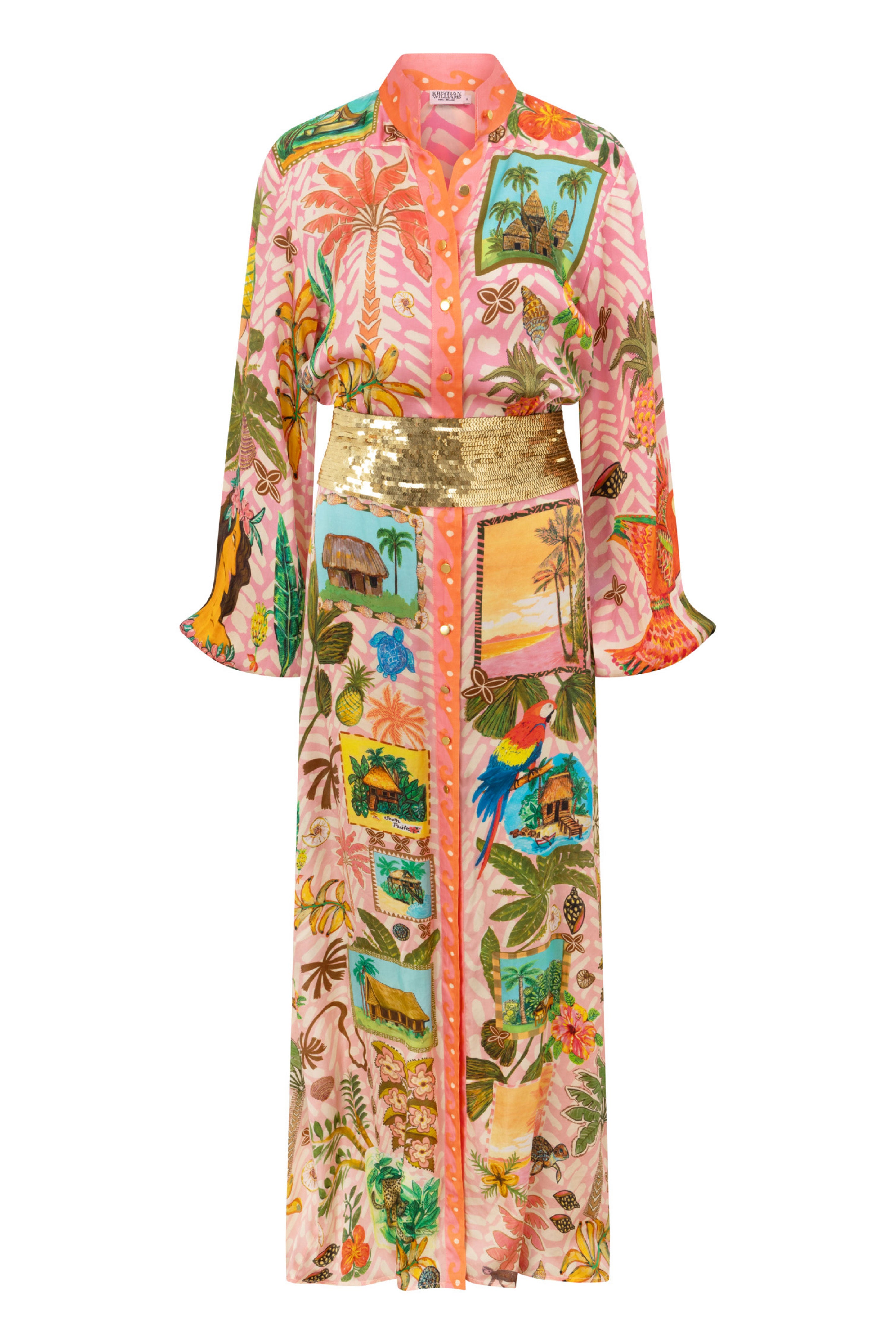 The Coconut Cabin Silk Dress