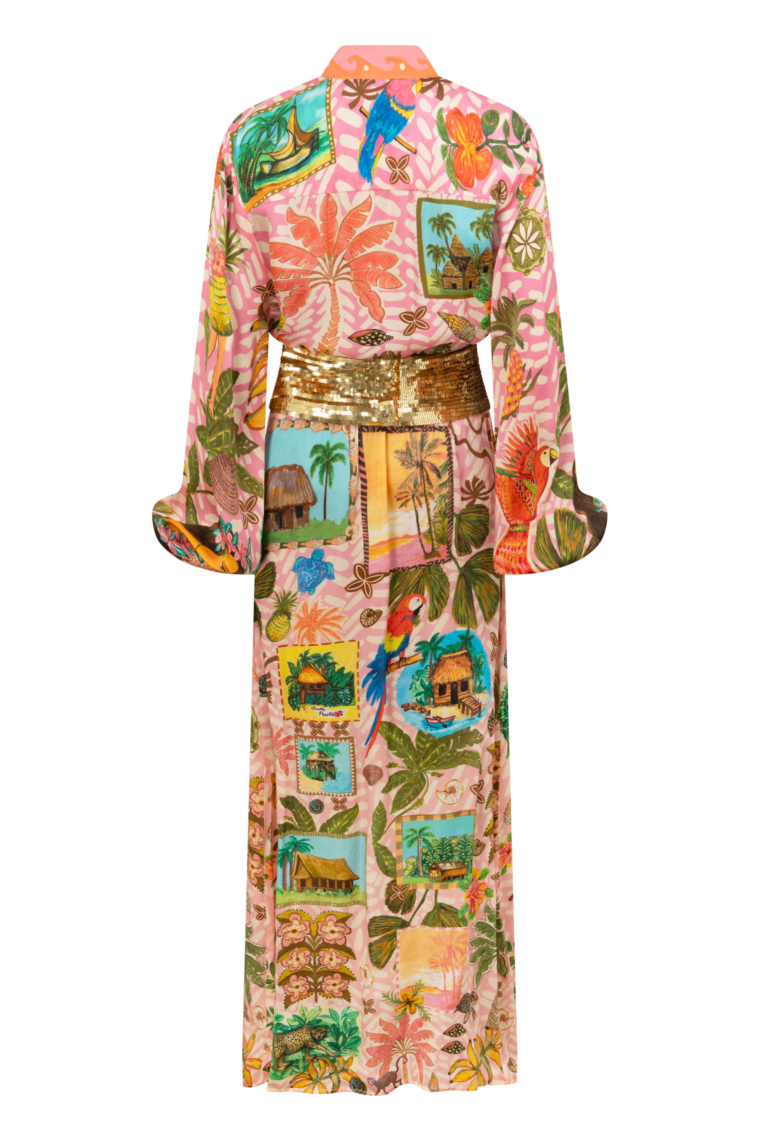 The Coconut Cabin Silk Dress