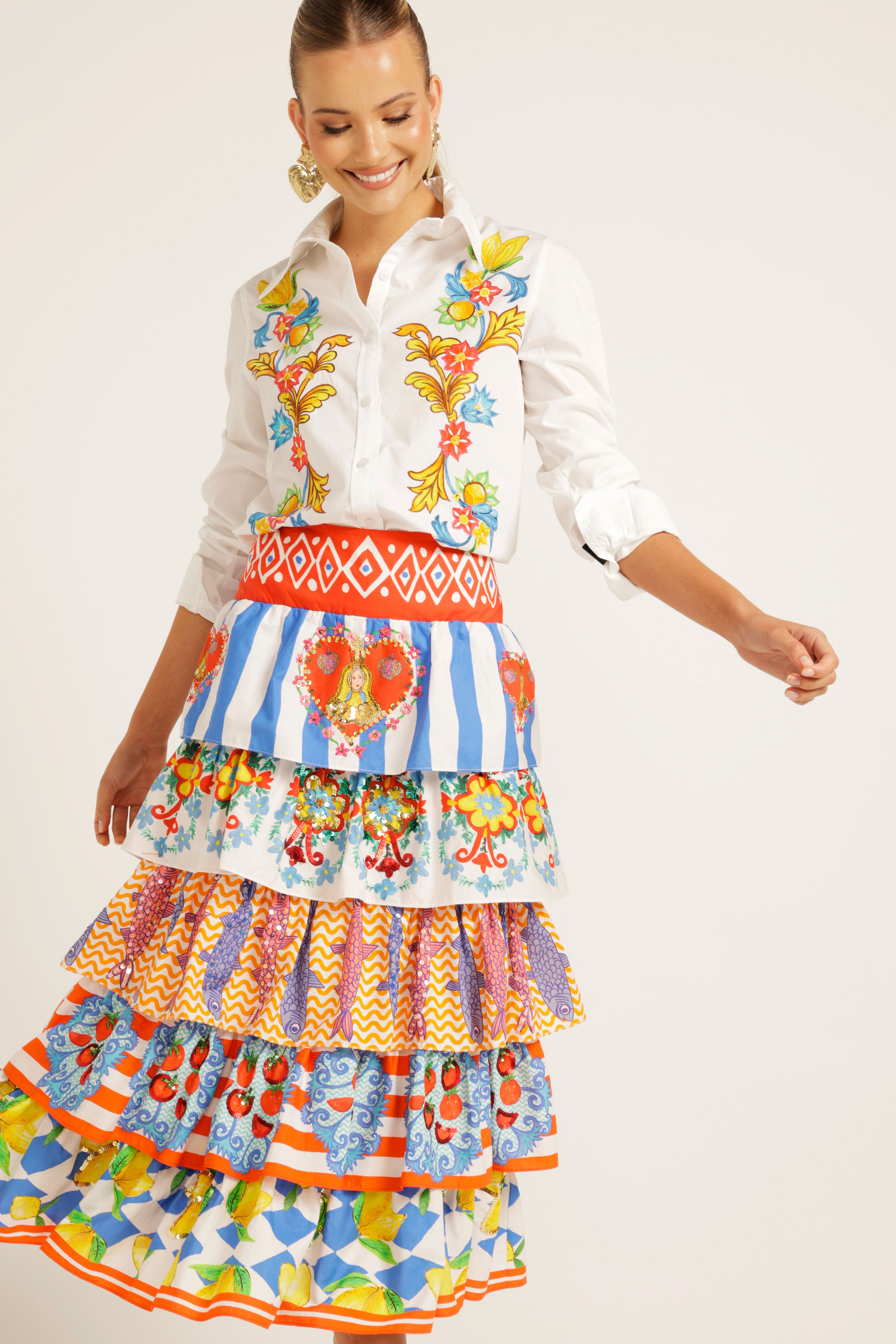 The Amadora Ruffle Skirt