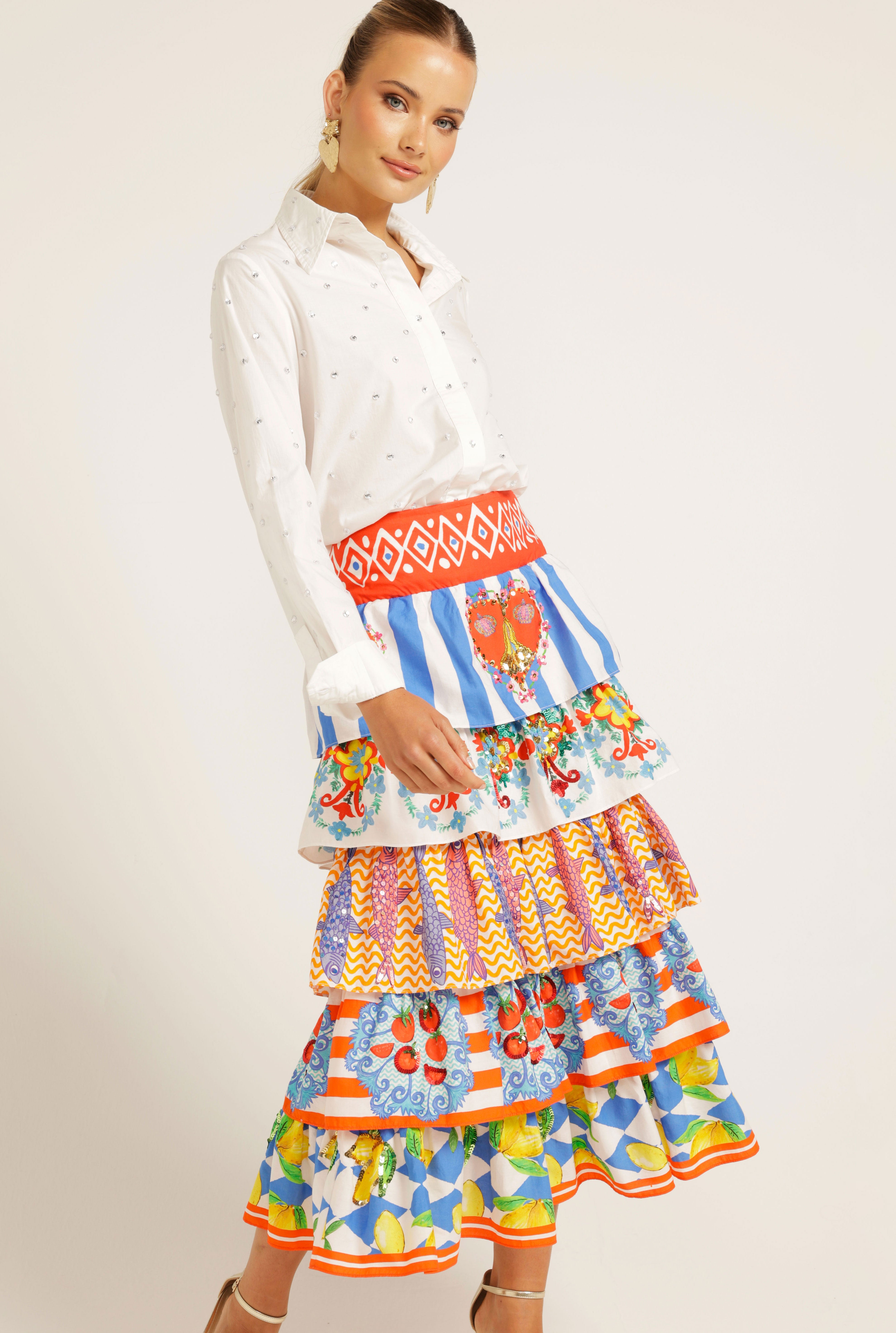 The Amadora Ruffle Skirt