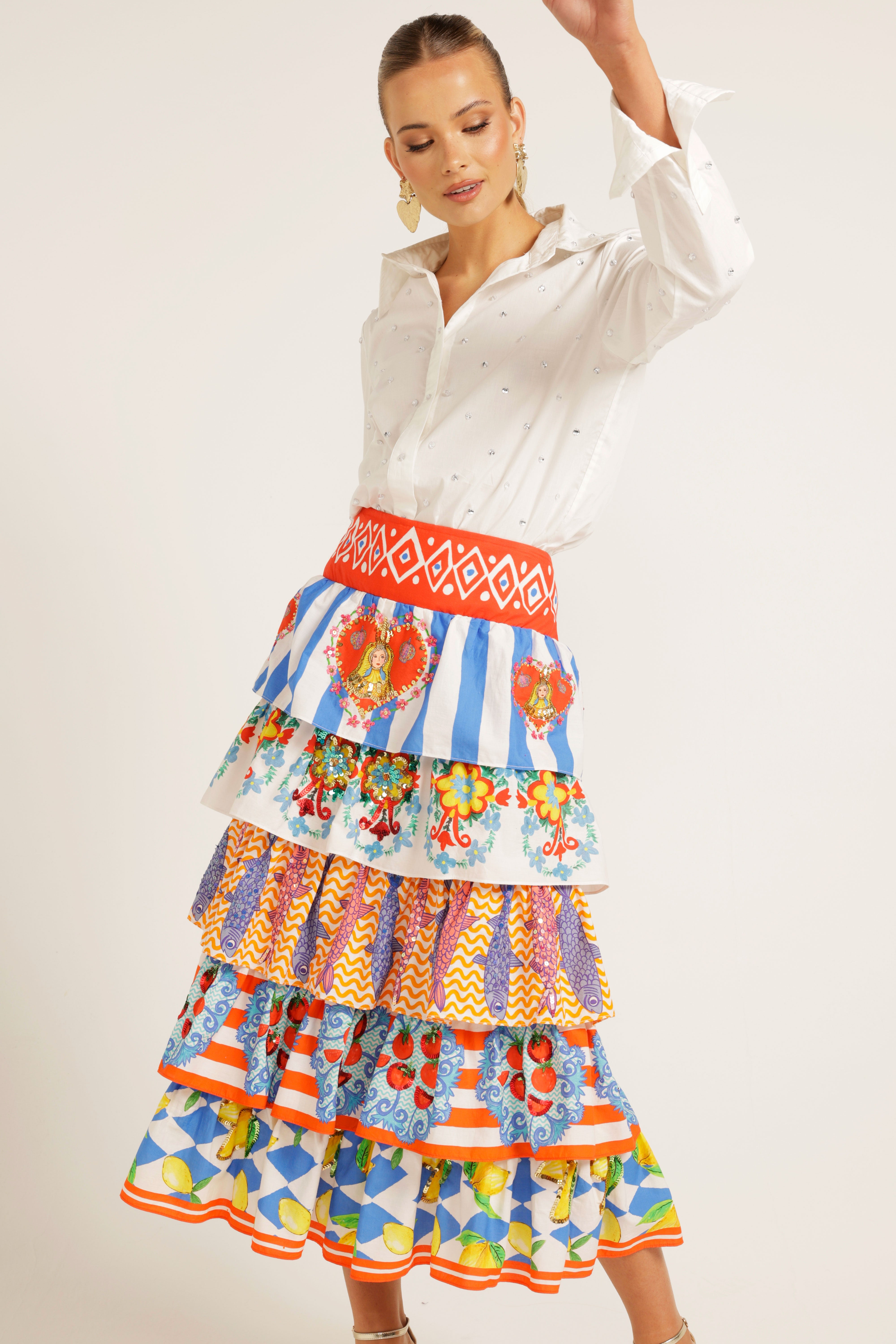 The Amadora Ruffle Skirt