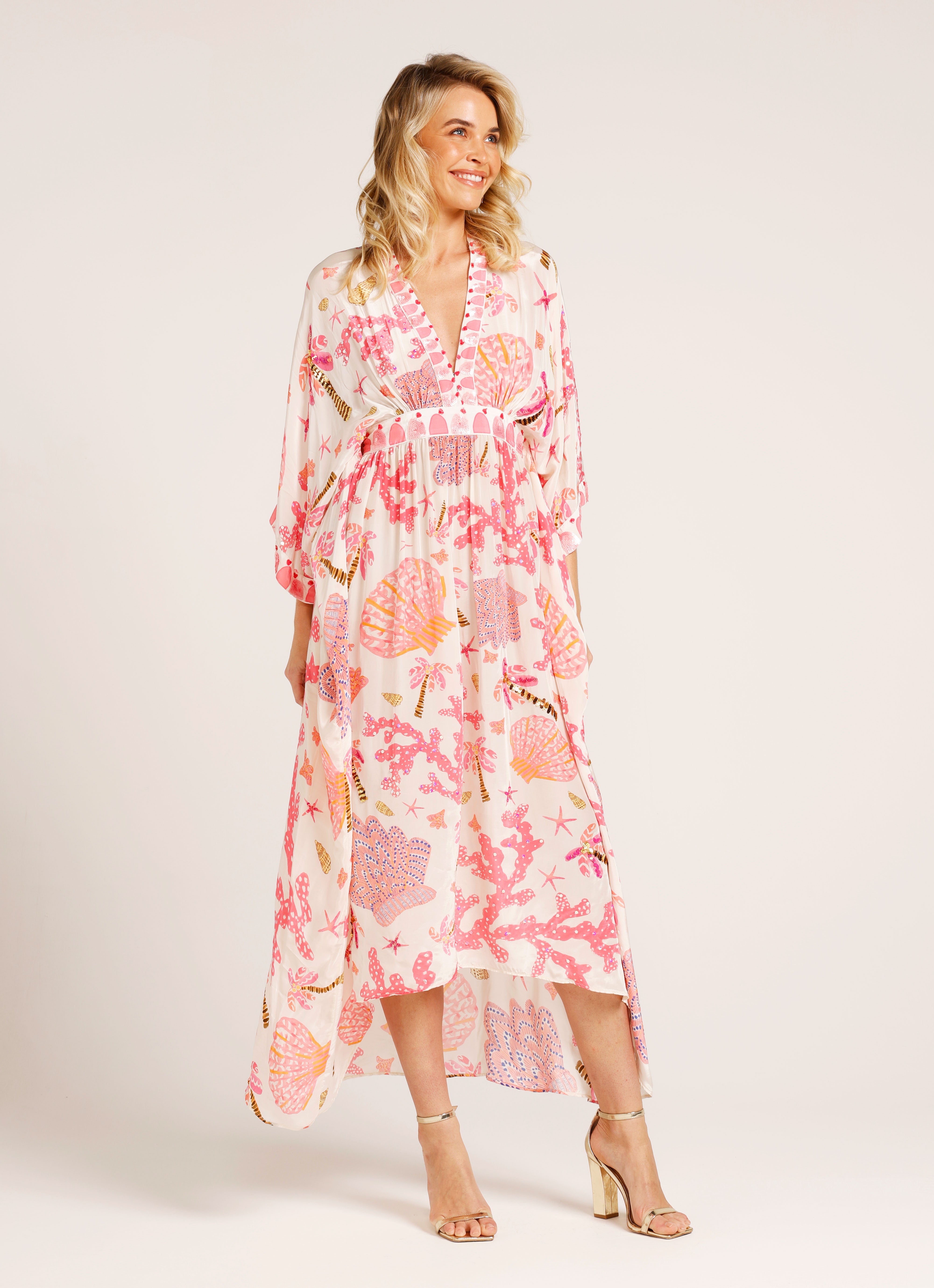 The Claire V-Neck Kaftan