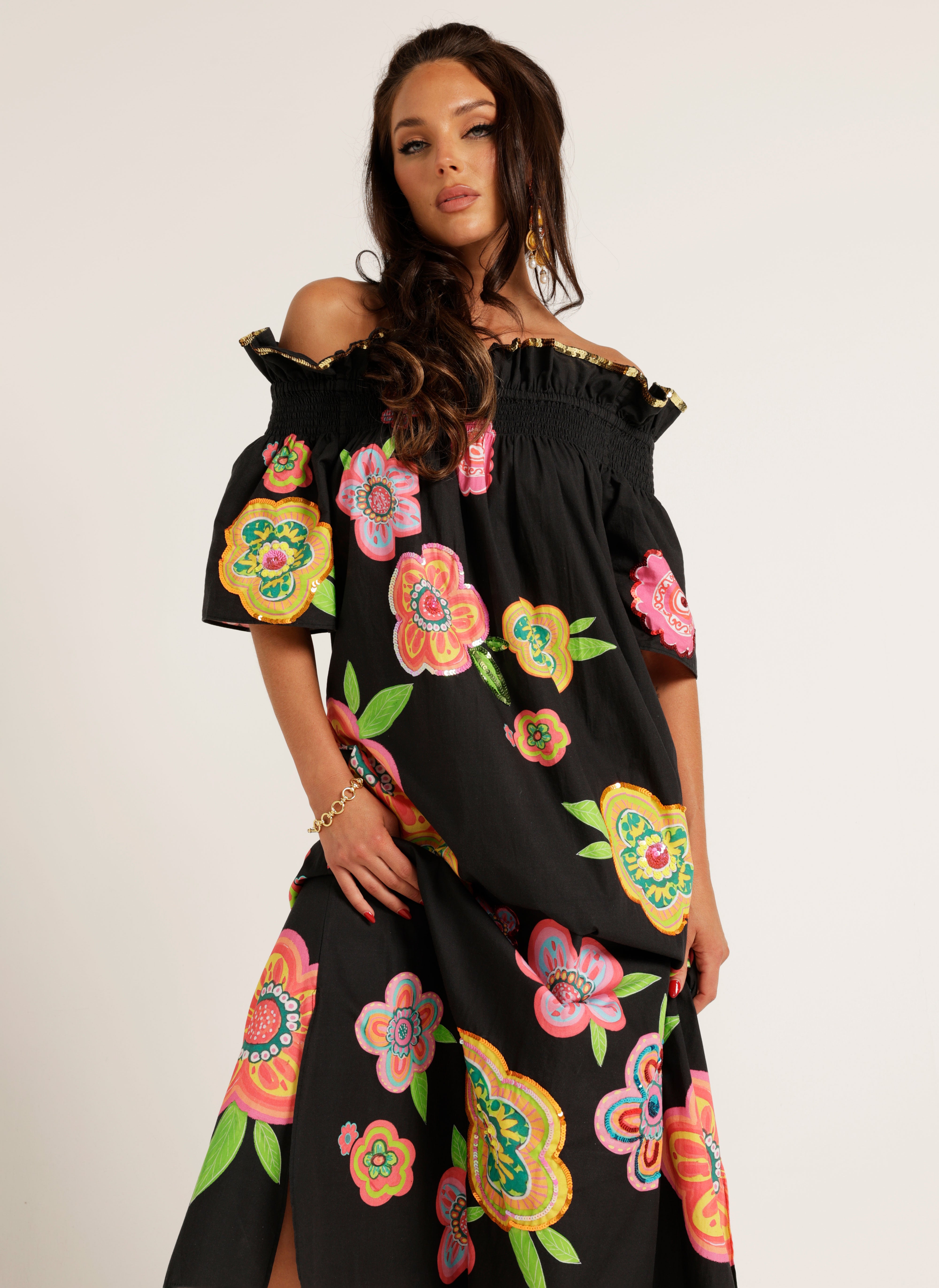 The Norma Off Shoulder Dress