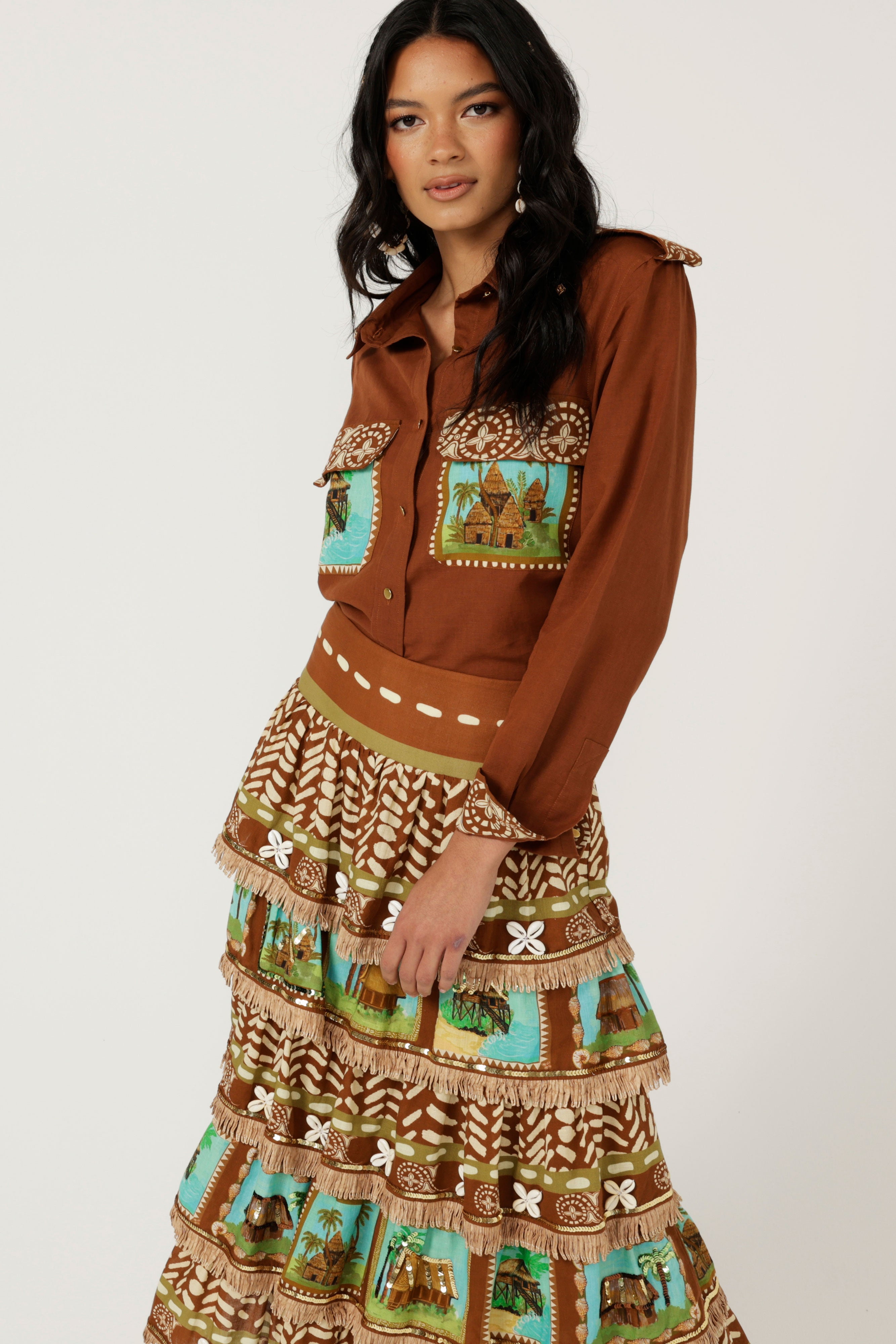 The Canopy Hut Ruffle Skirt