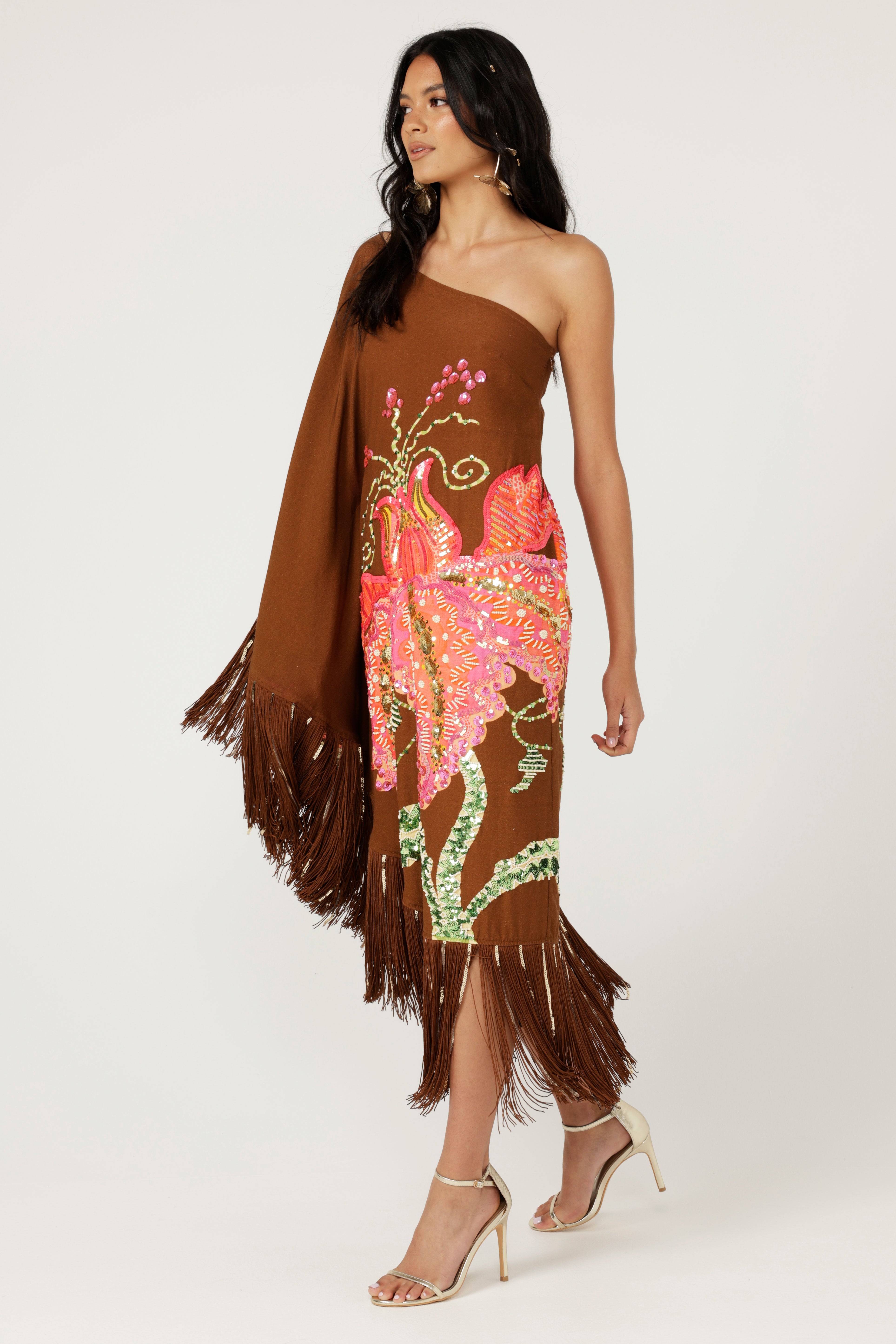 The Hidden Eden One Shoulder Dress