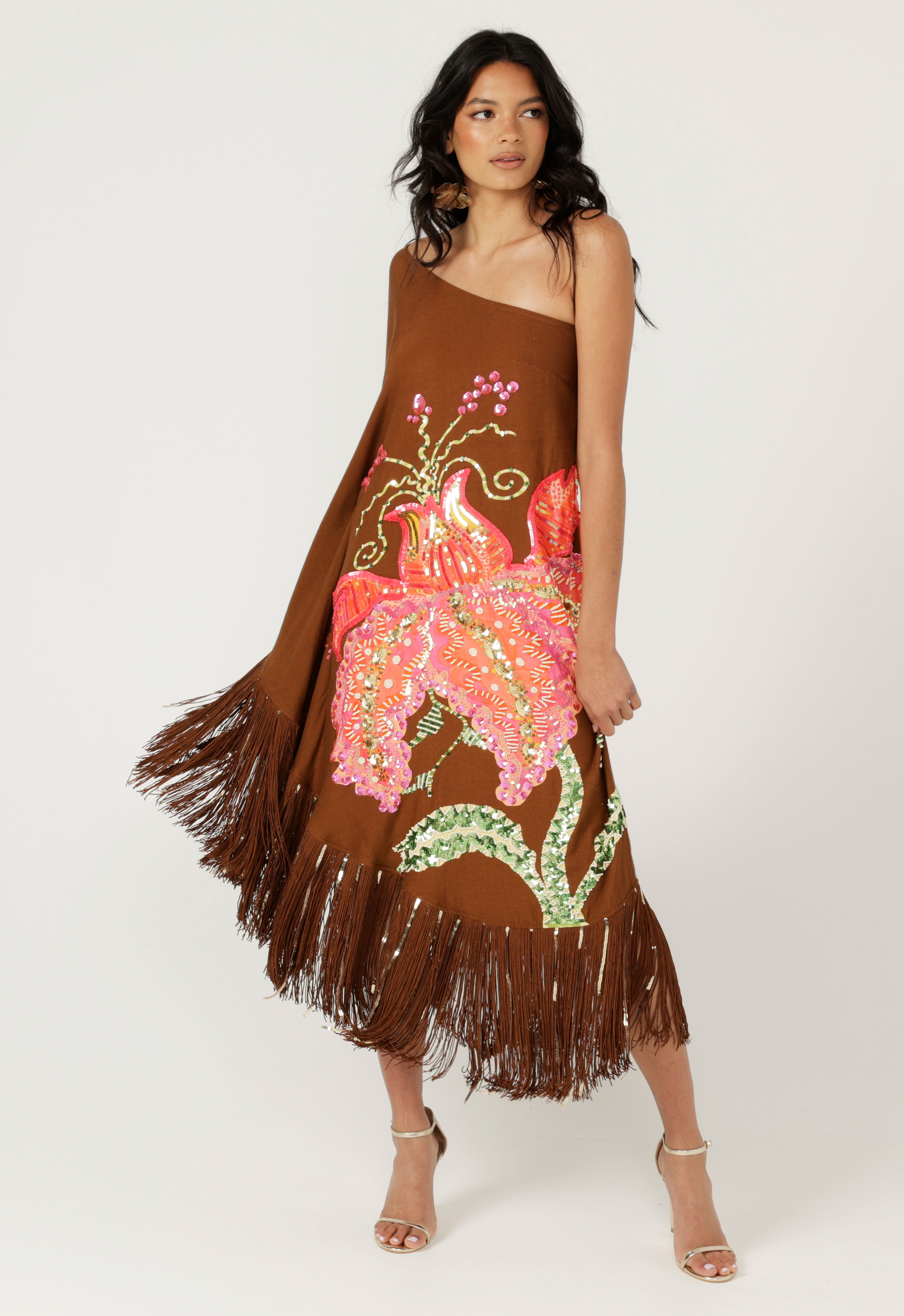 The Hidden Eden One Shoulder Dress