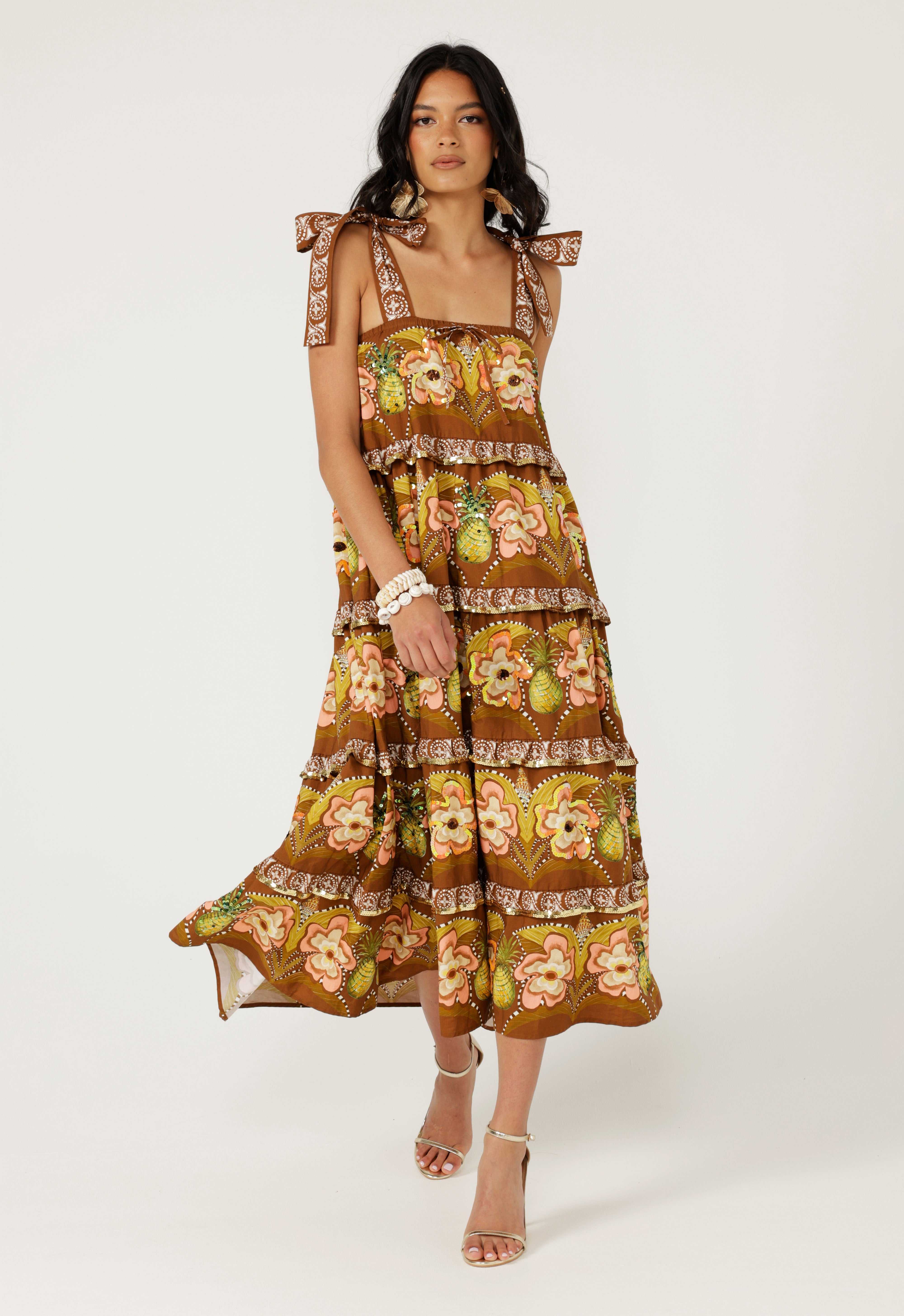 The Isle Of Orchids Maxi Dress
