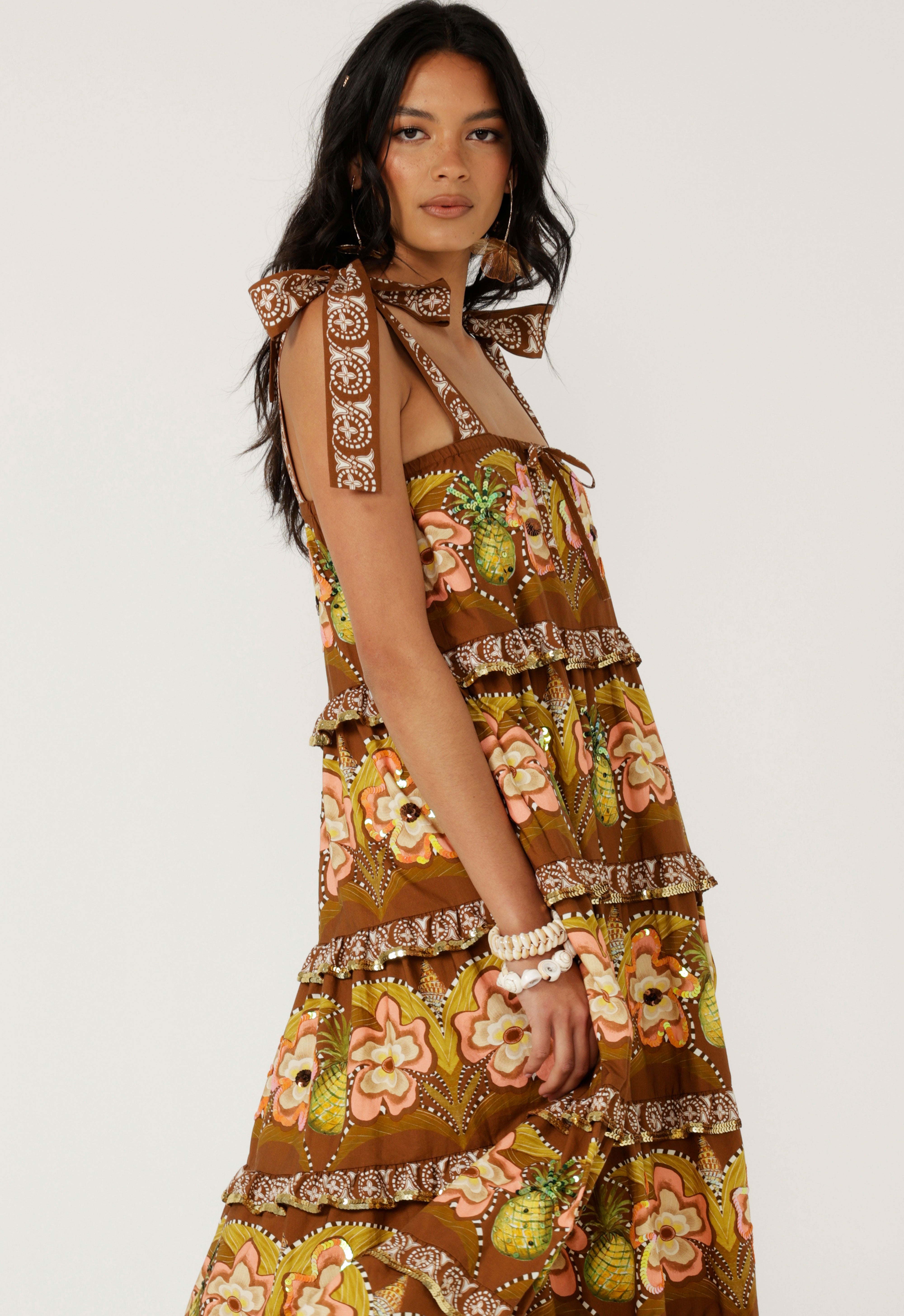 The Isle Of Orchids Maxi Dress