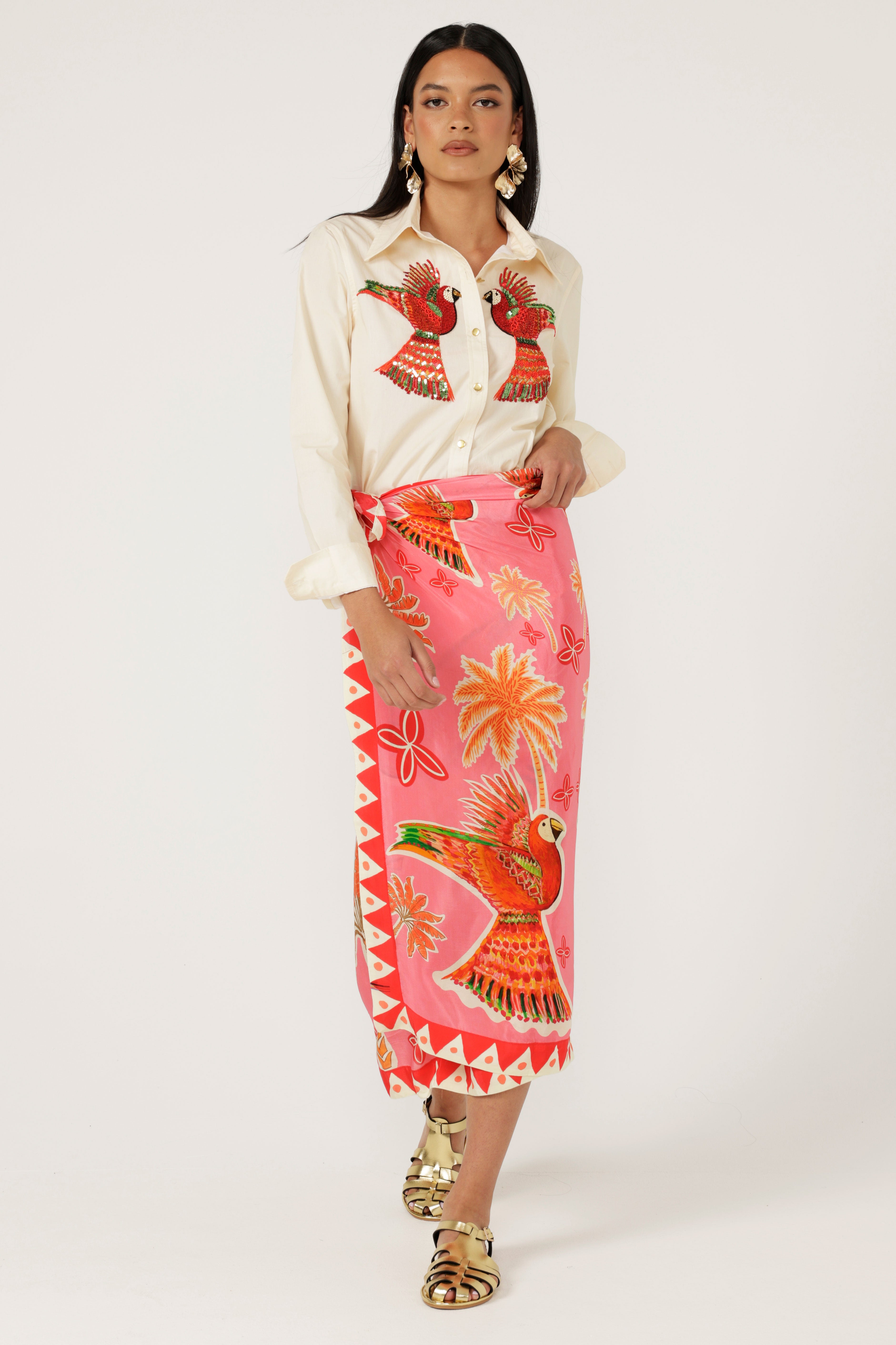 The Parrot Garden Sarong