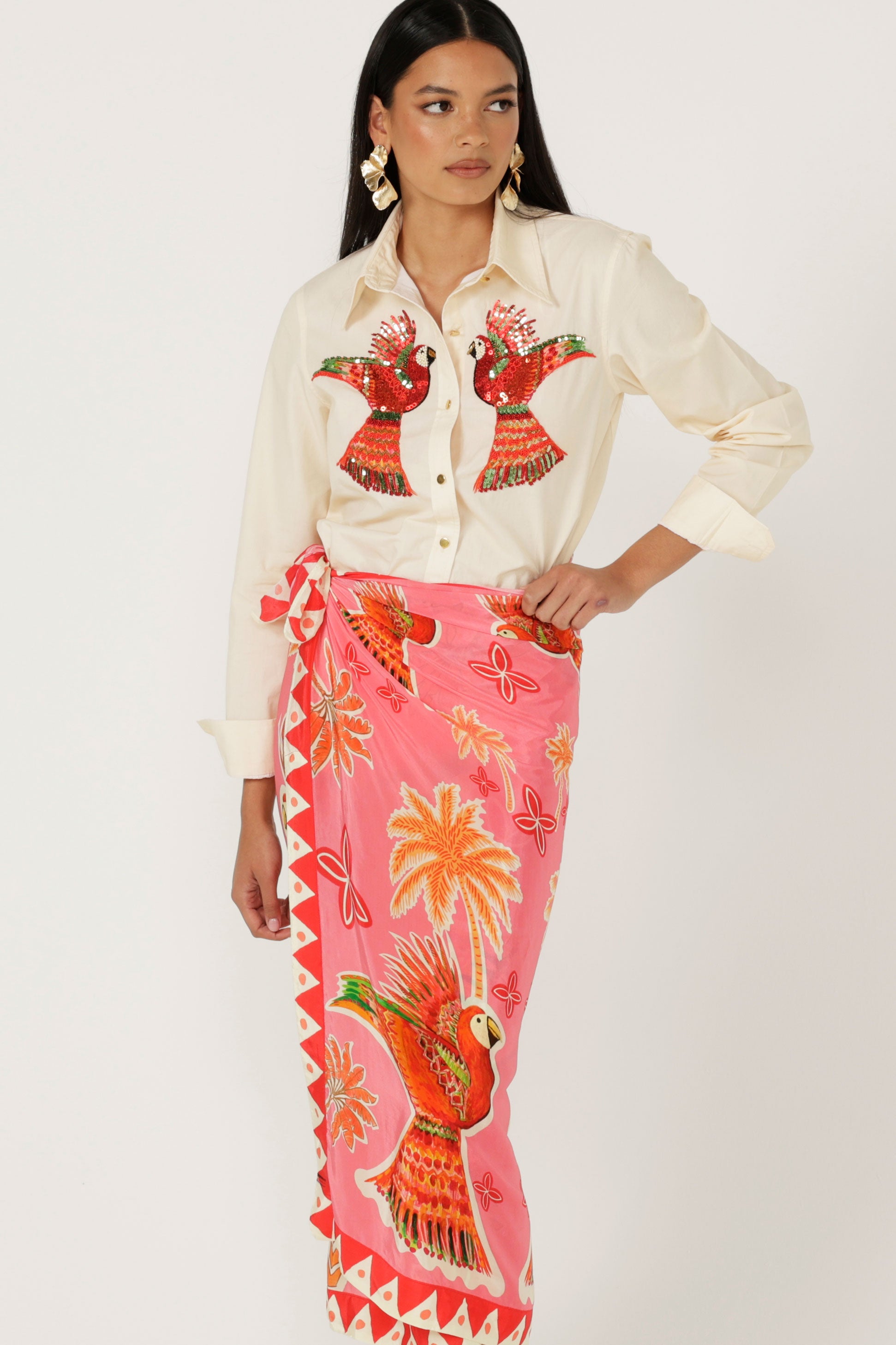 The Parrot Garden Sarong