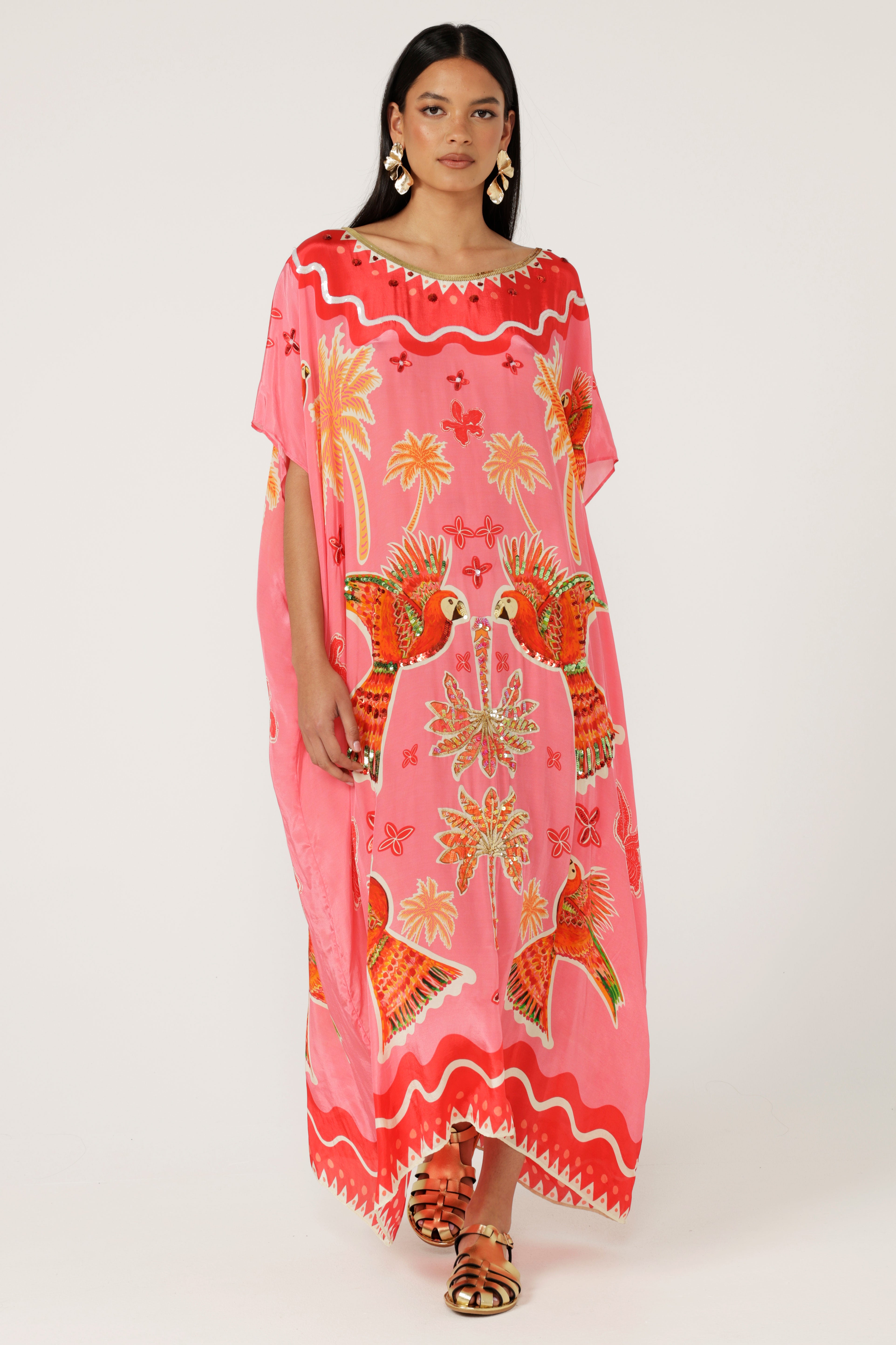 The Parrot Garden Kaftan