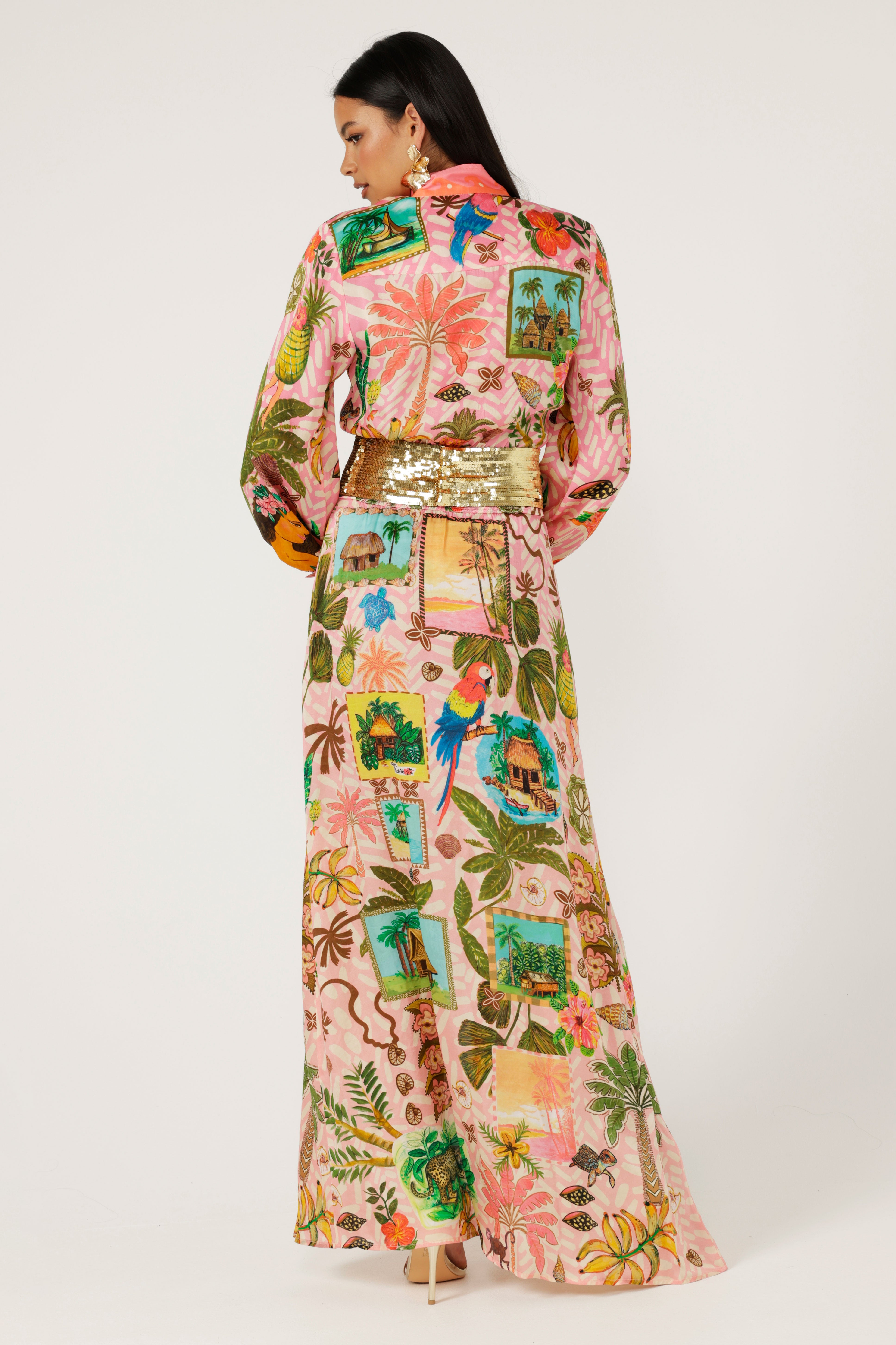 The Coconut Cabin Silk Dress