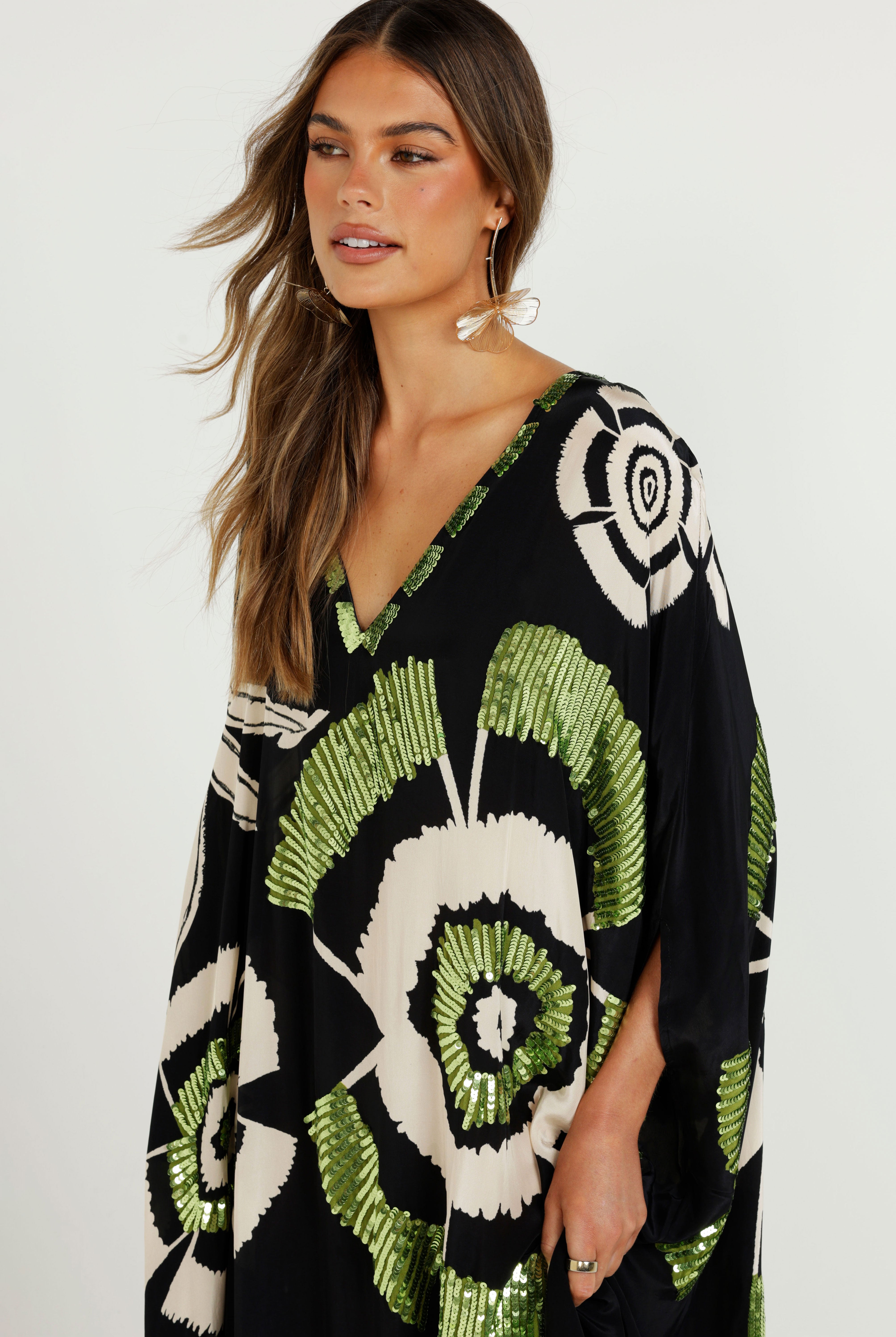 The Nocturne Capelet Kaftan