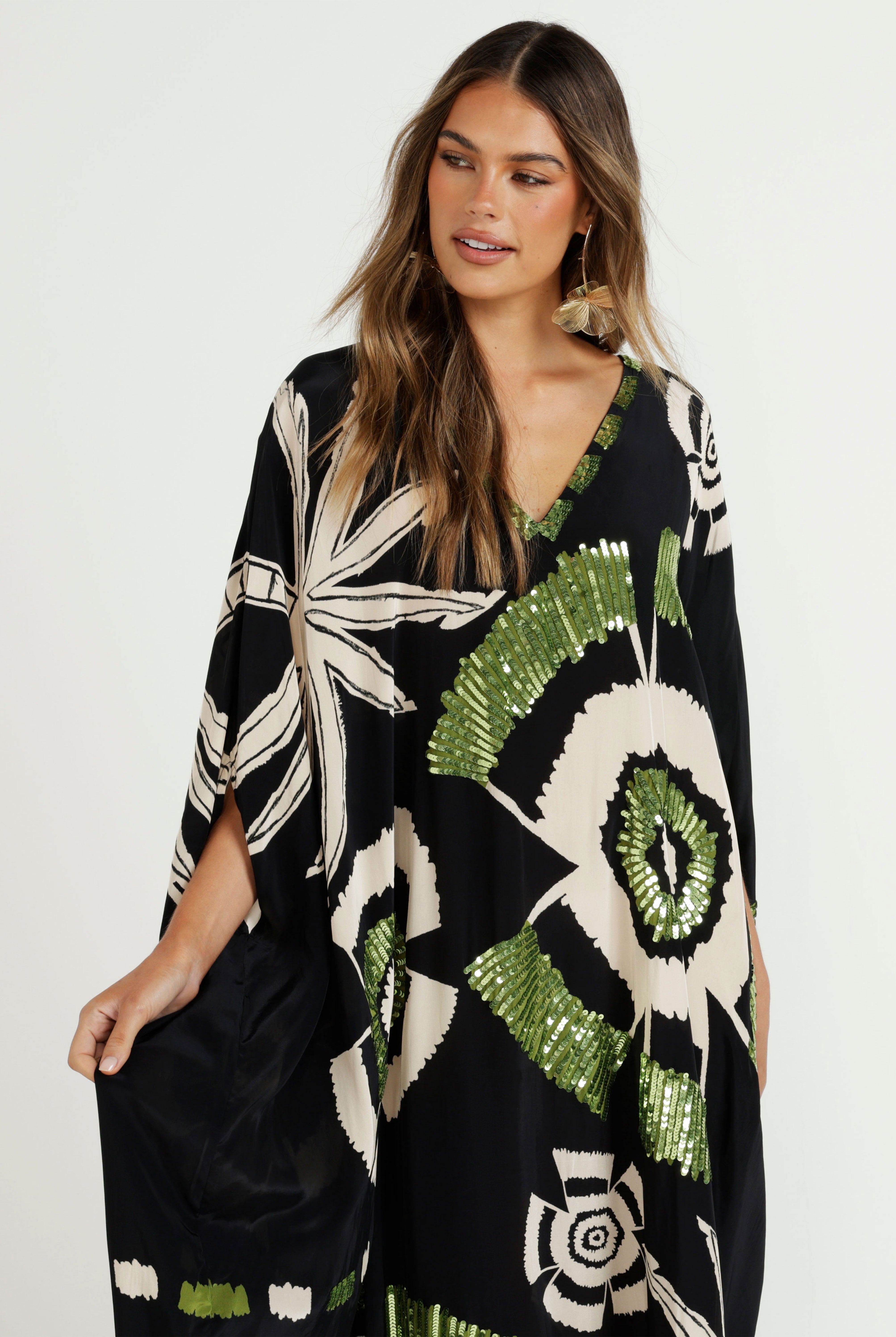 The Nocturne Capelet Kaftan
